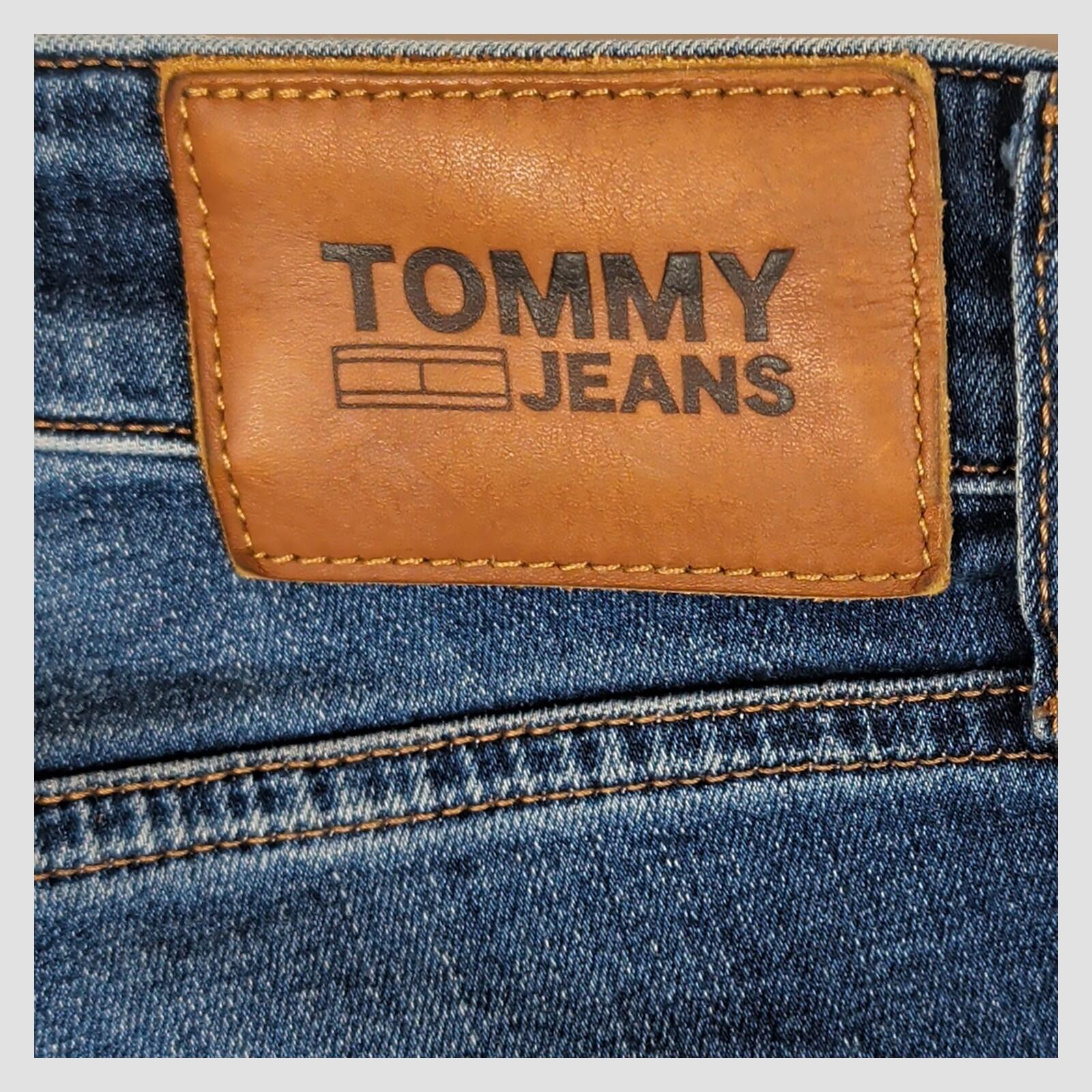 tommy jeans mens medium blue scanton slim fit stretch denim jeans w33 l30 by Tommy Hilfiger – JEANS | RewearableUK
