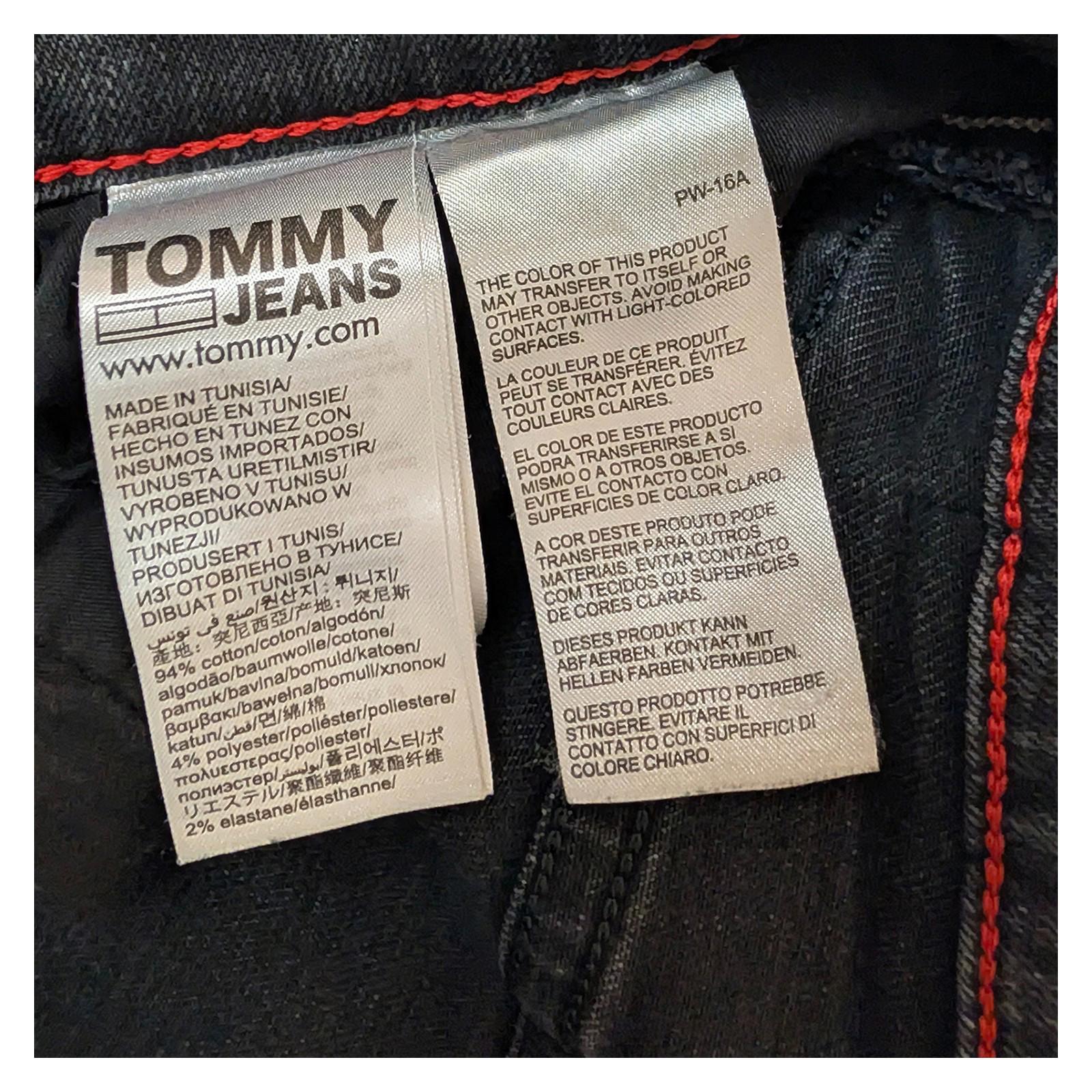 Tommy Jeans Men's Simon Skinny Jeans W36 L32 Grey Stretch Denim Flag Logo by Tommy Hilfiger – | RewearableUK