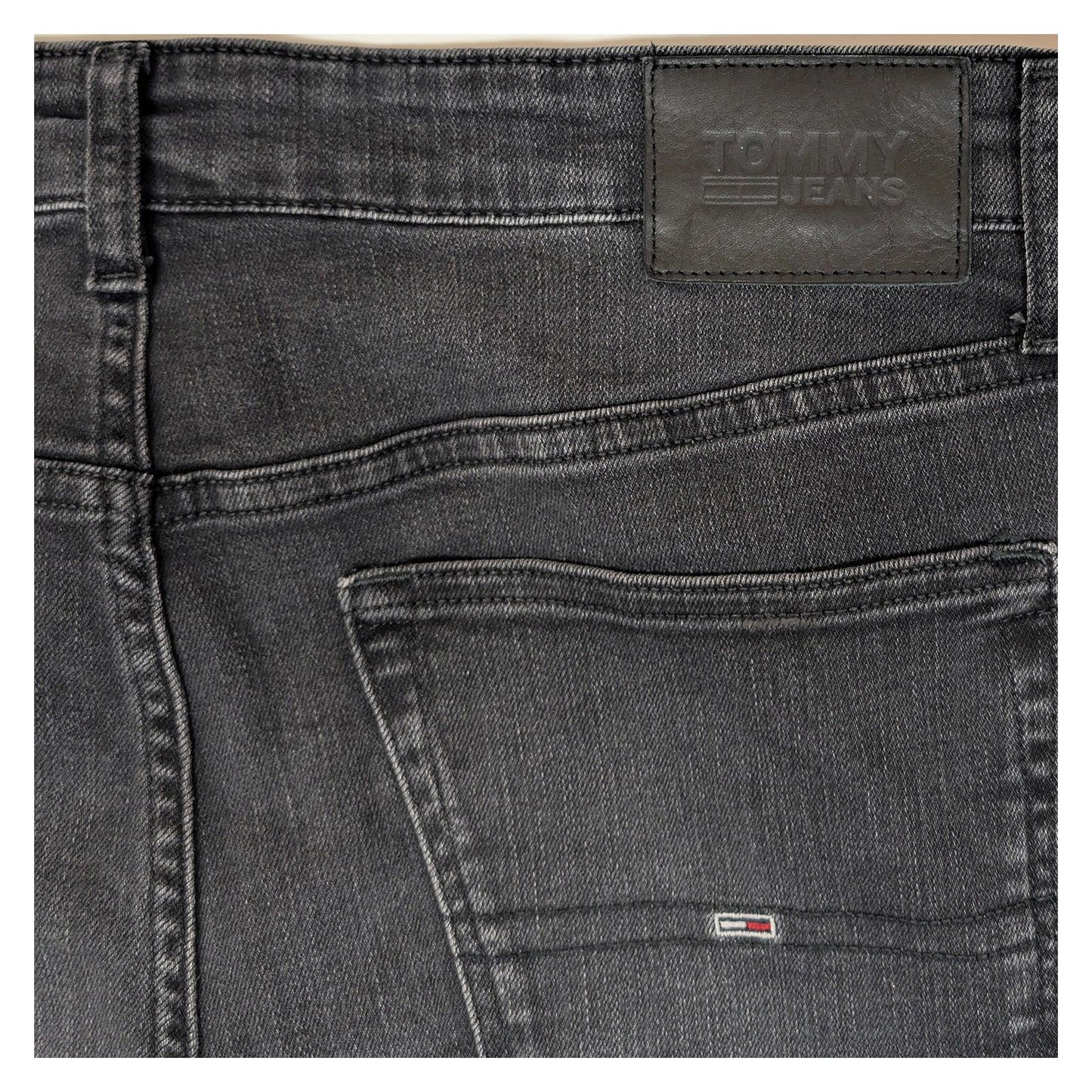 Tommy Jeans Men's Simon Skinny Jeans W36 L32 Grey Stretch Denim Flag Logo by Tommy Hilfiger – | RewearableUK