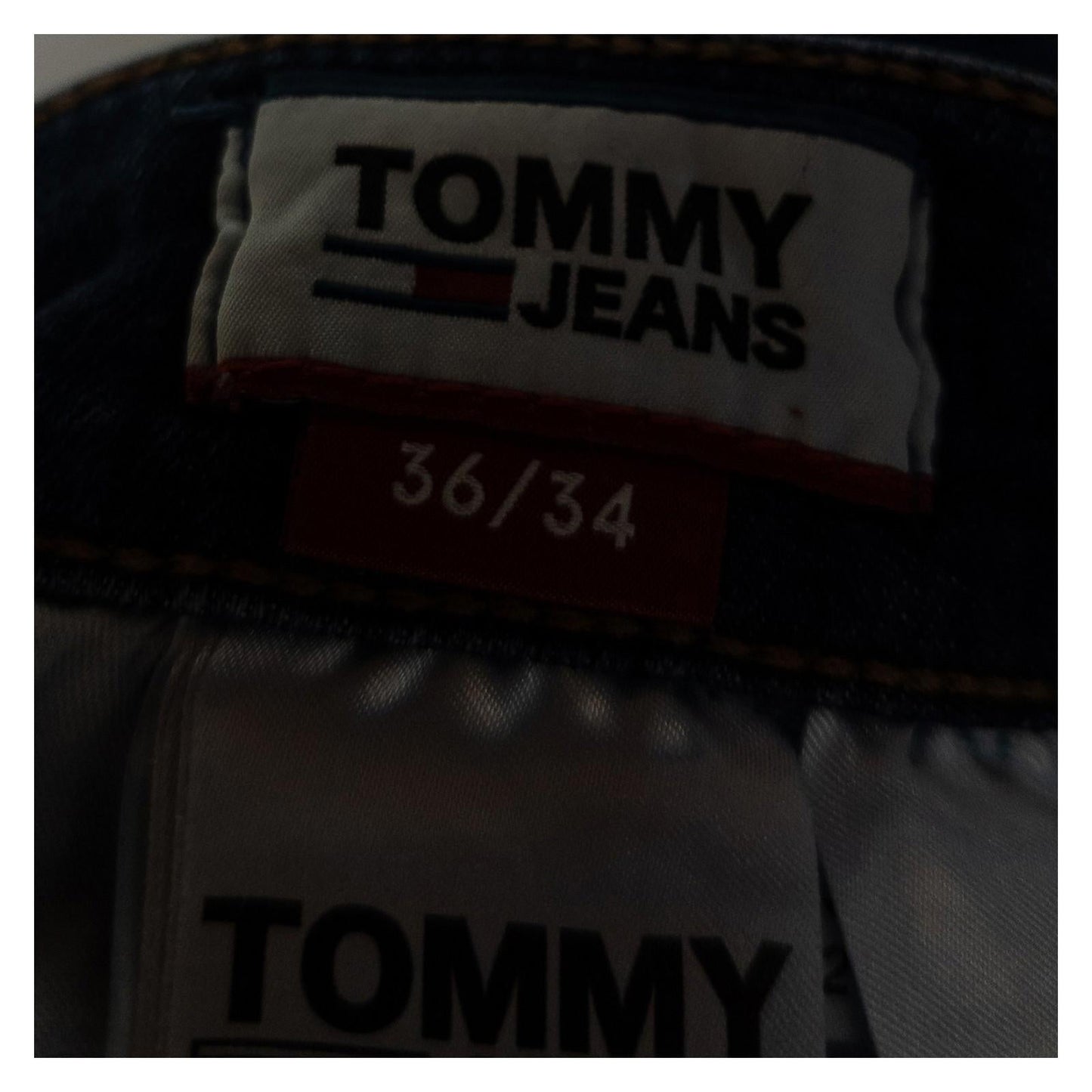 Tommy Jeans Men's Simon Skinny W36 L34 Blue Stretch Faded Whiskered Denim Pants by Tommy Hilfiger – | RewearableUK