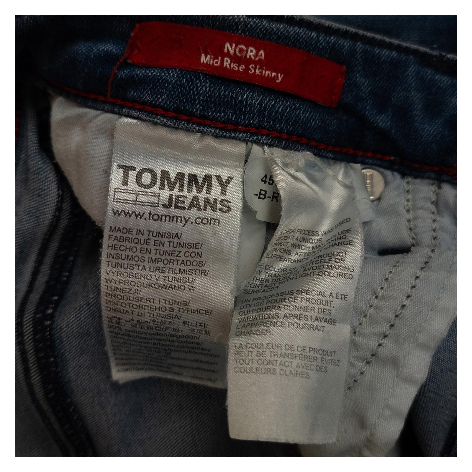 Tommy Jeans Nora Mid Rise Skinny Jeans W28 L30 Blue Stretch Denim Women's Pants by Tommy Hilfiger – | RewearableUK