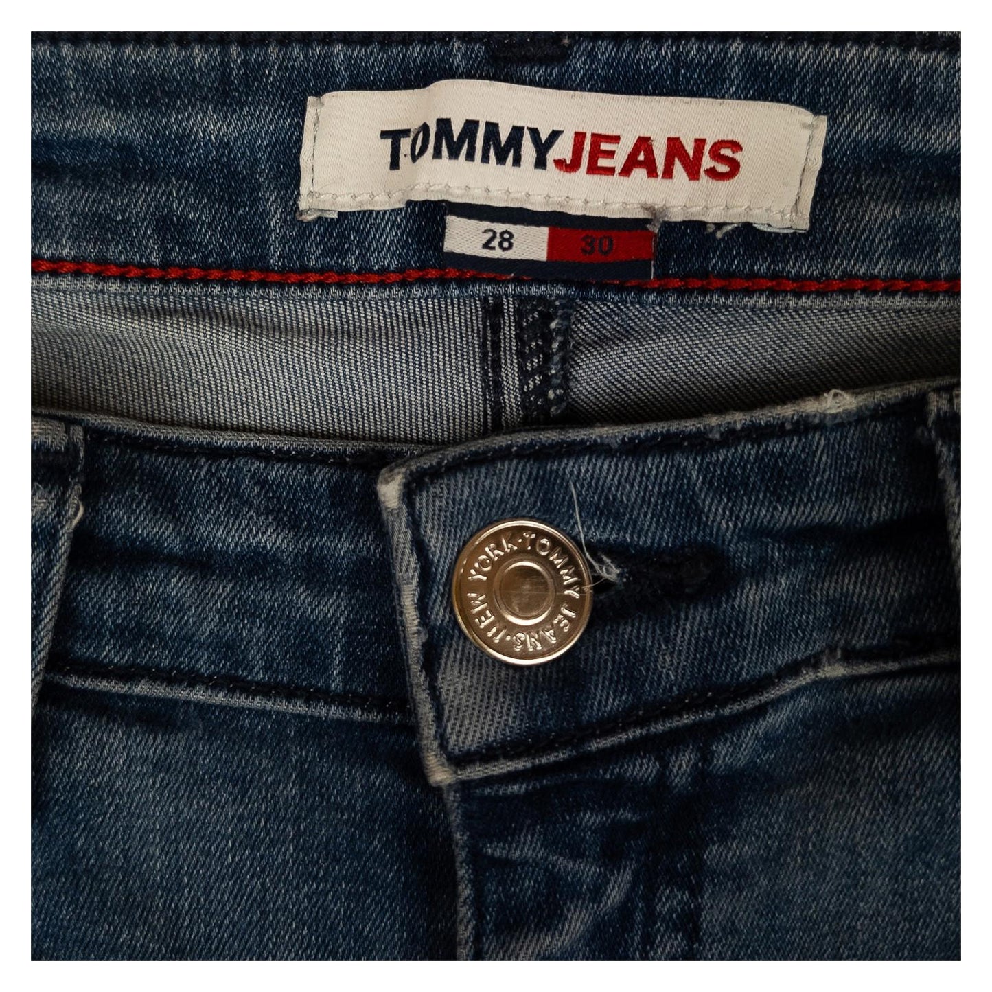 Tommy Jeans Nora Mid Rise Skinny Jeans W28 L30 Blue Stretch Denim Women's Pants by Tommy Hilfiger – | RewearableUK