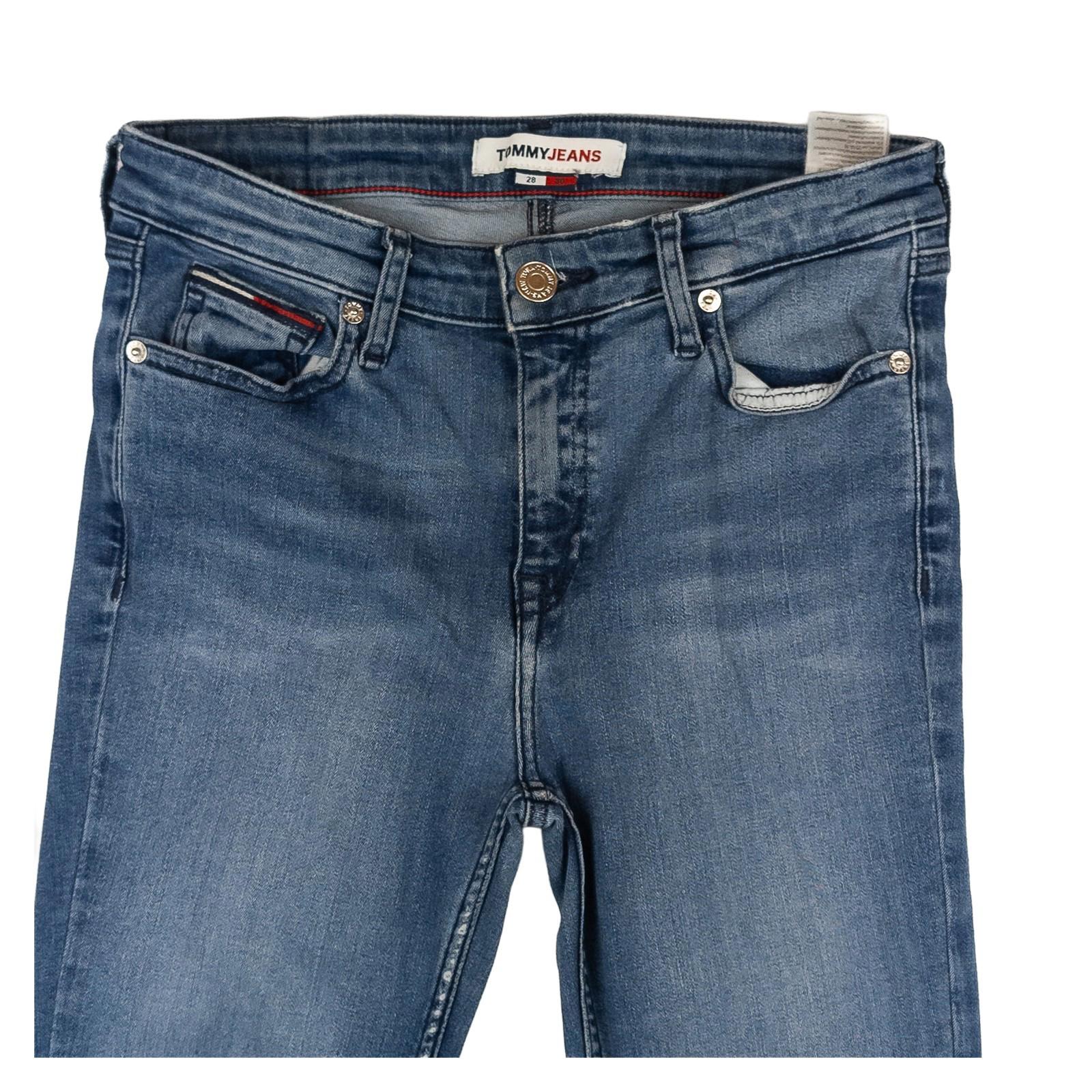 Tommy Jeans Nora Mid Rise Skinny Jeans W28 L30 Blue Stretch Denim Women's Pants by Tommy Hilfiger – | RewearableUK