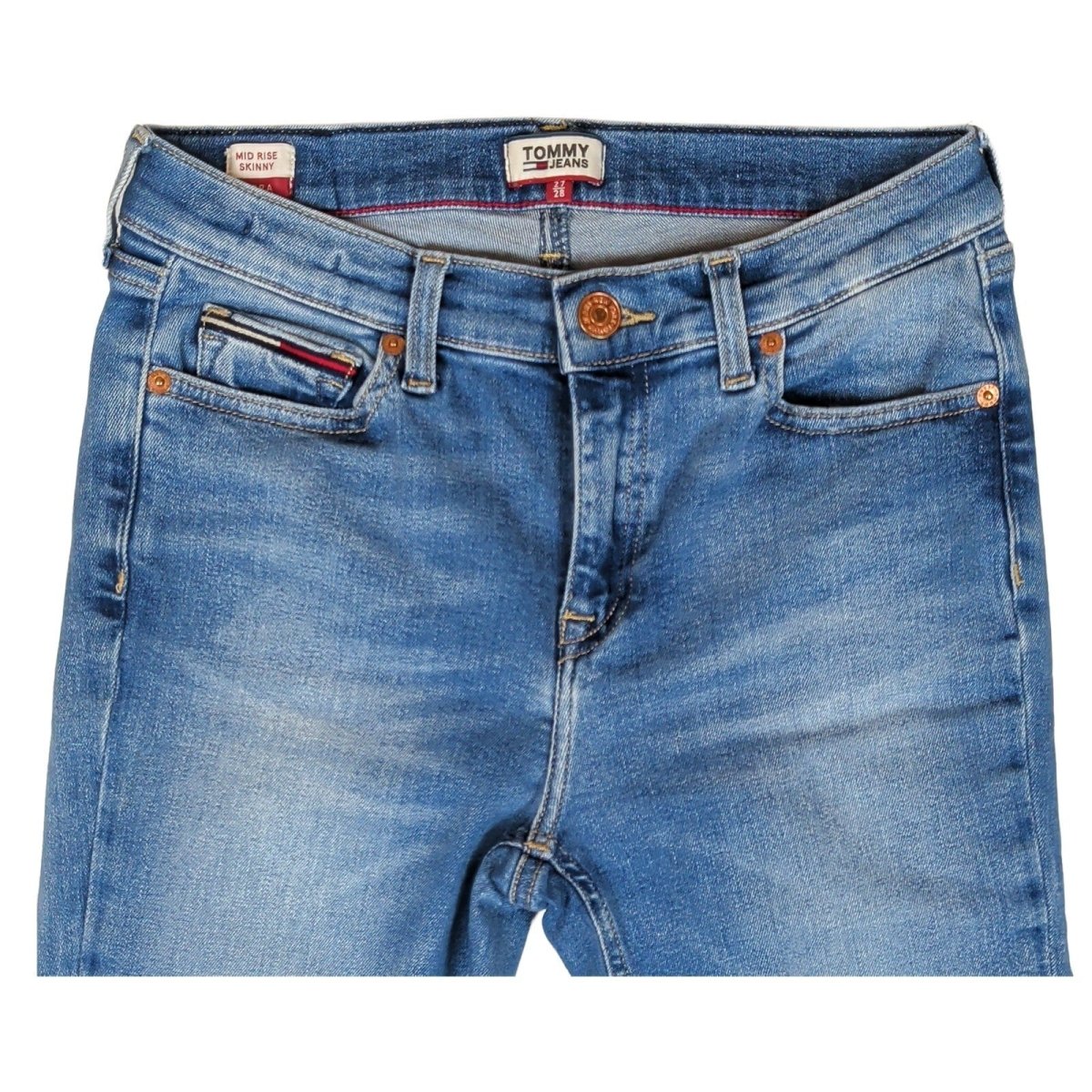 Tommy Jeans Nora Skinny Jeans W27 L28 Blue Mid Rise Stretch Denim – product photo 3 | RewearableUK