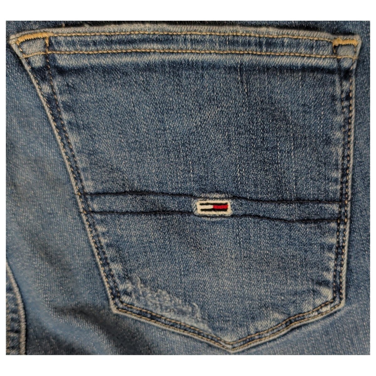 Tommy Jeans Nora Women's Blue Skinny Jeans W29 L32 Mid Rise Distressed Denim – product photo 4 | RewearableUK