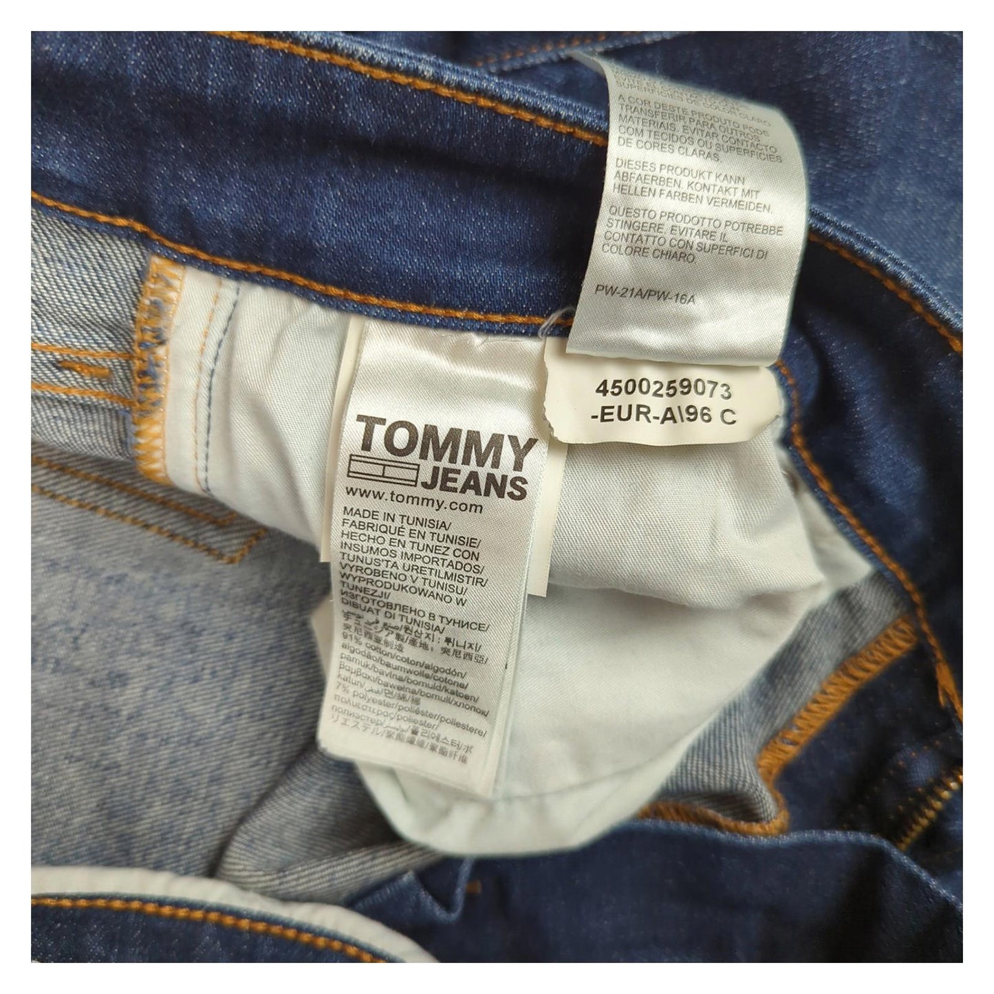 Tommy Hilfiger Tommy Jeans Ryan Jeans W34 L34 Original Straight Fit Blue Washed Classic Denim JEANS RewearableUK