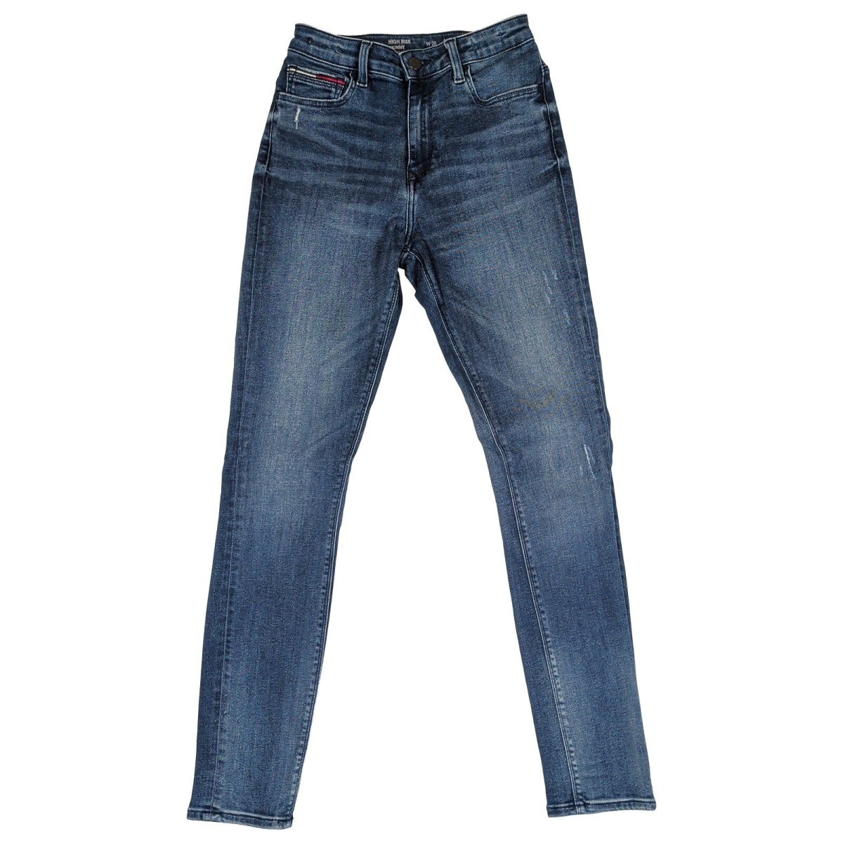 Tommy Jeans Santana women’s jeans in blue stretch denim, size W28 L30. – product photo 1 | RewearableUK