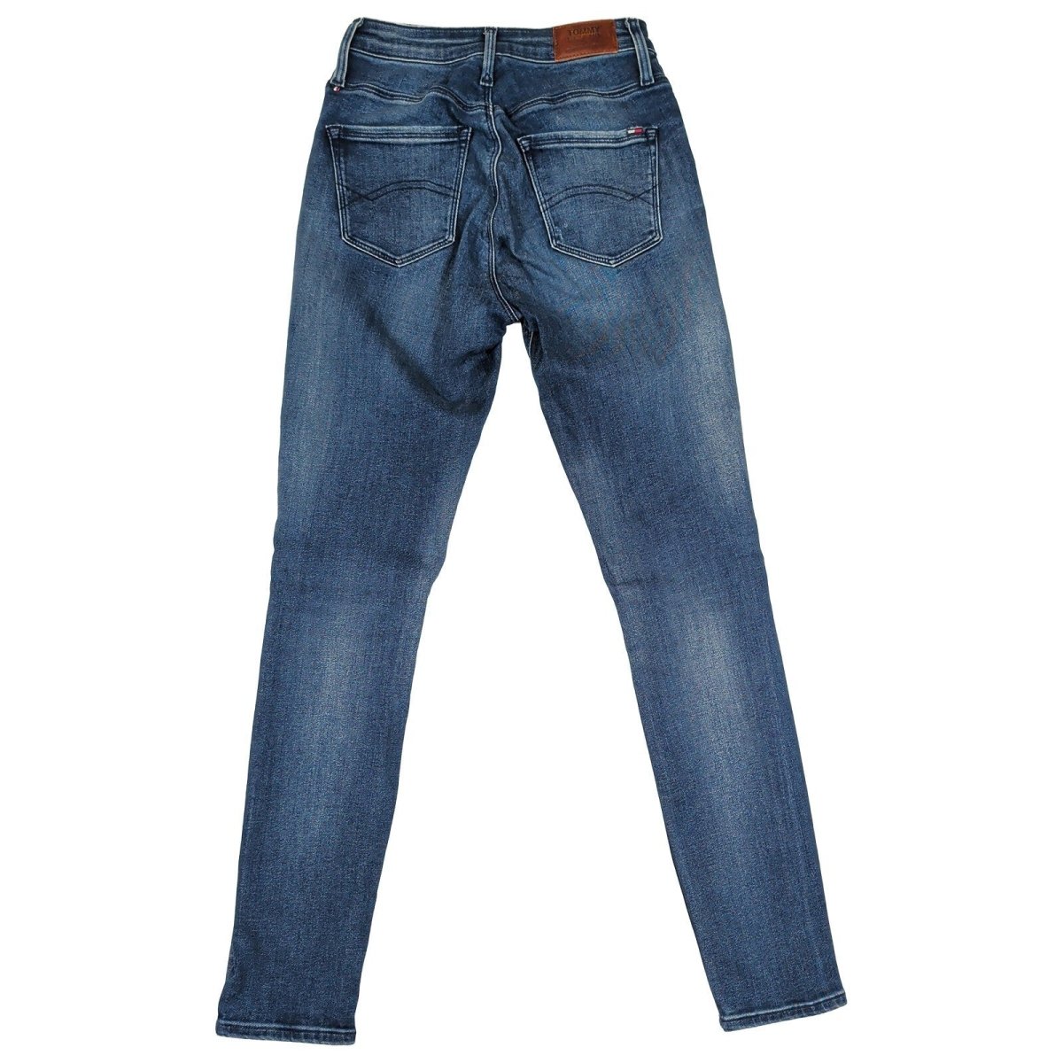 Tommy Jeans Santana women’s jeans in blue stretch denim, size W28 L30. – product photo 2 | RewearableUK
