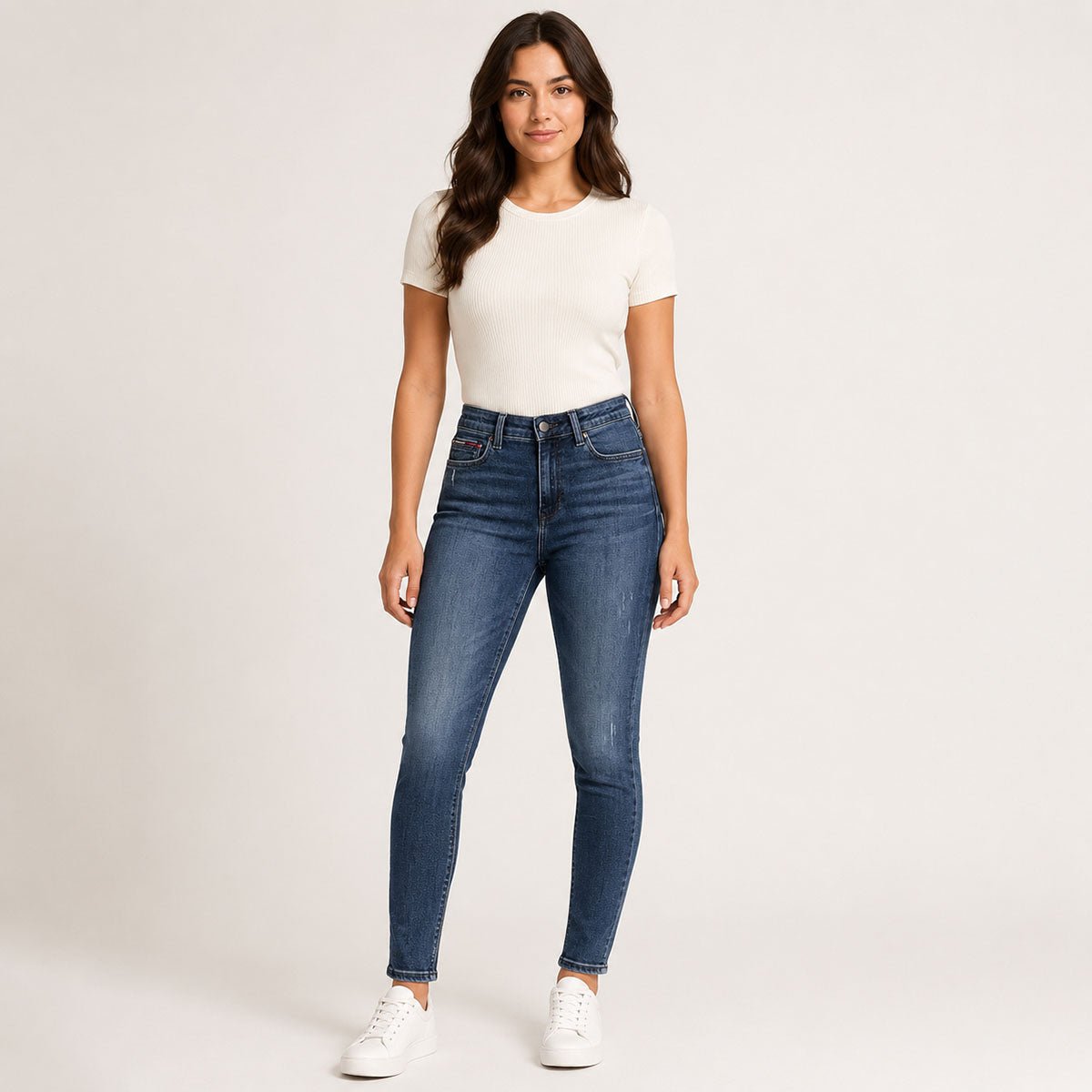 Tommy Jeans Santana Women’s Jeans W28 L30 Blue High Rise Skinny Denim – JEANS product photo 1 | RewearableUK