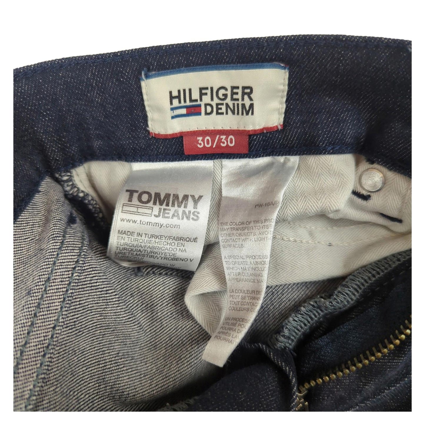 Tommy Hilfiger Tommy Jeans Scanton Slim Fit Jeans Dark Blue W30 L30 Men’s Denim JEANS RewearableUK