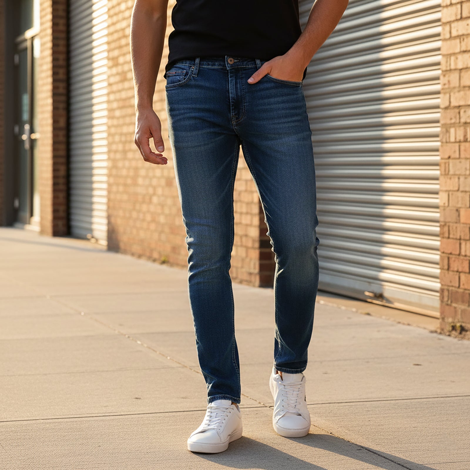 Tommy Jeans Simon Skinny Blue | Men's W36 L34 by Tommy Hilfiger – JEANS | RewearableUK