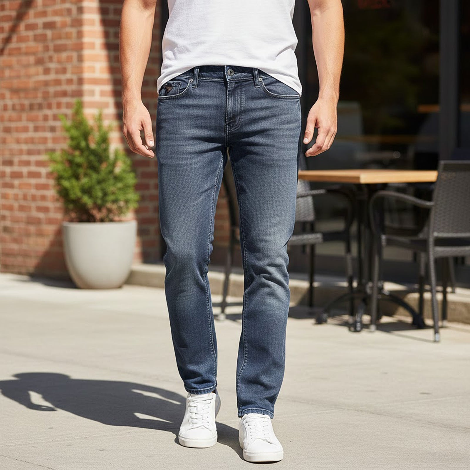 Tommy Jeans Simon Skinny Grey | Men's W36 L32 by Tommy Hilfiger – JEANS | RewearableUK