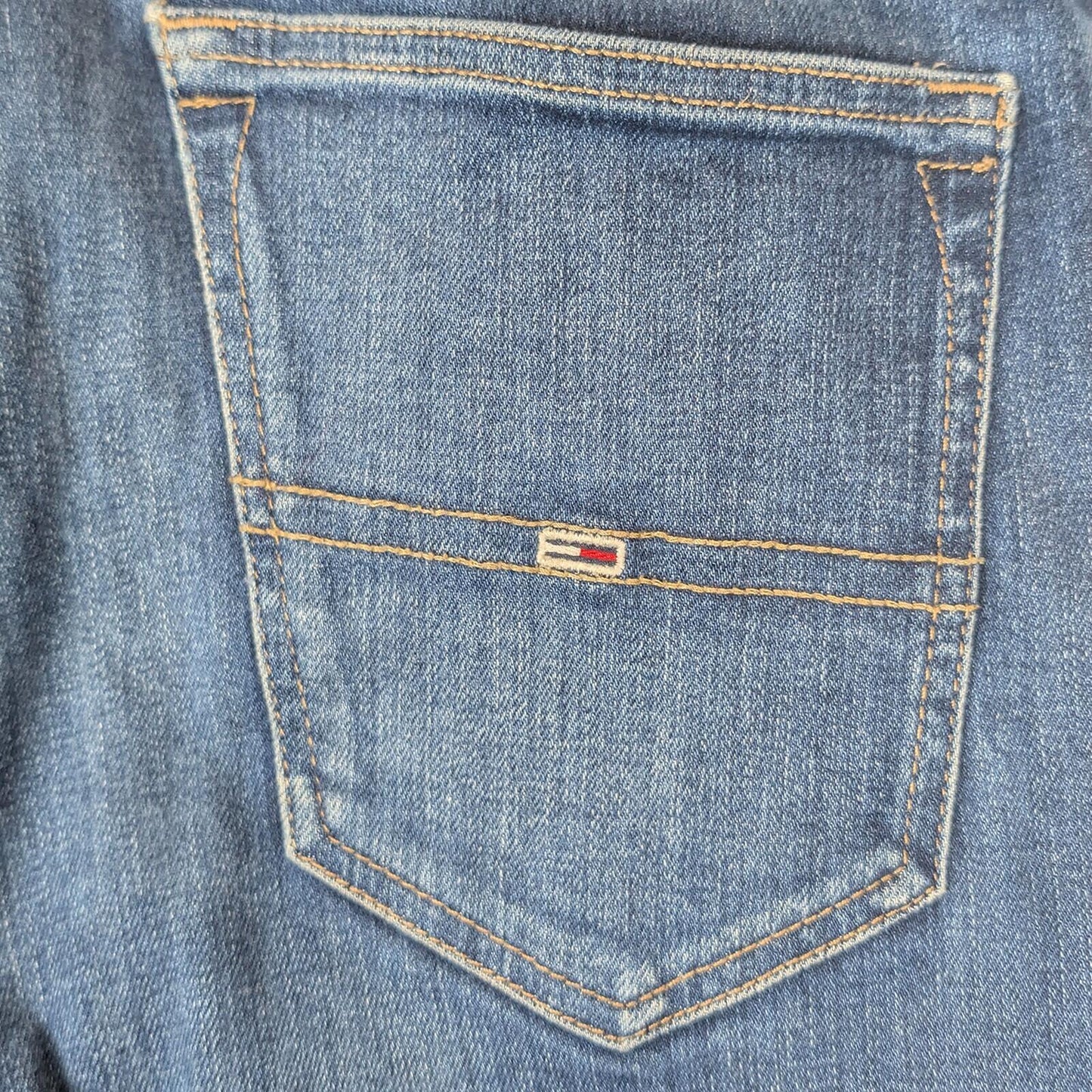 tommy jeans simon skinny mens dark blue wash denim trousers size w 32 l 32 by Tommy Hilfiger – | RewearableUK