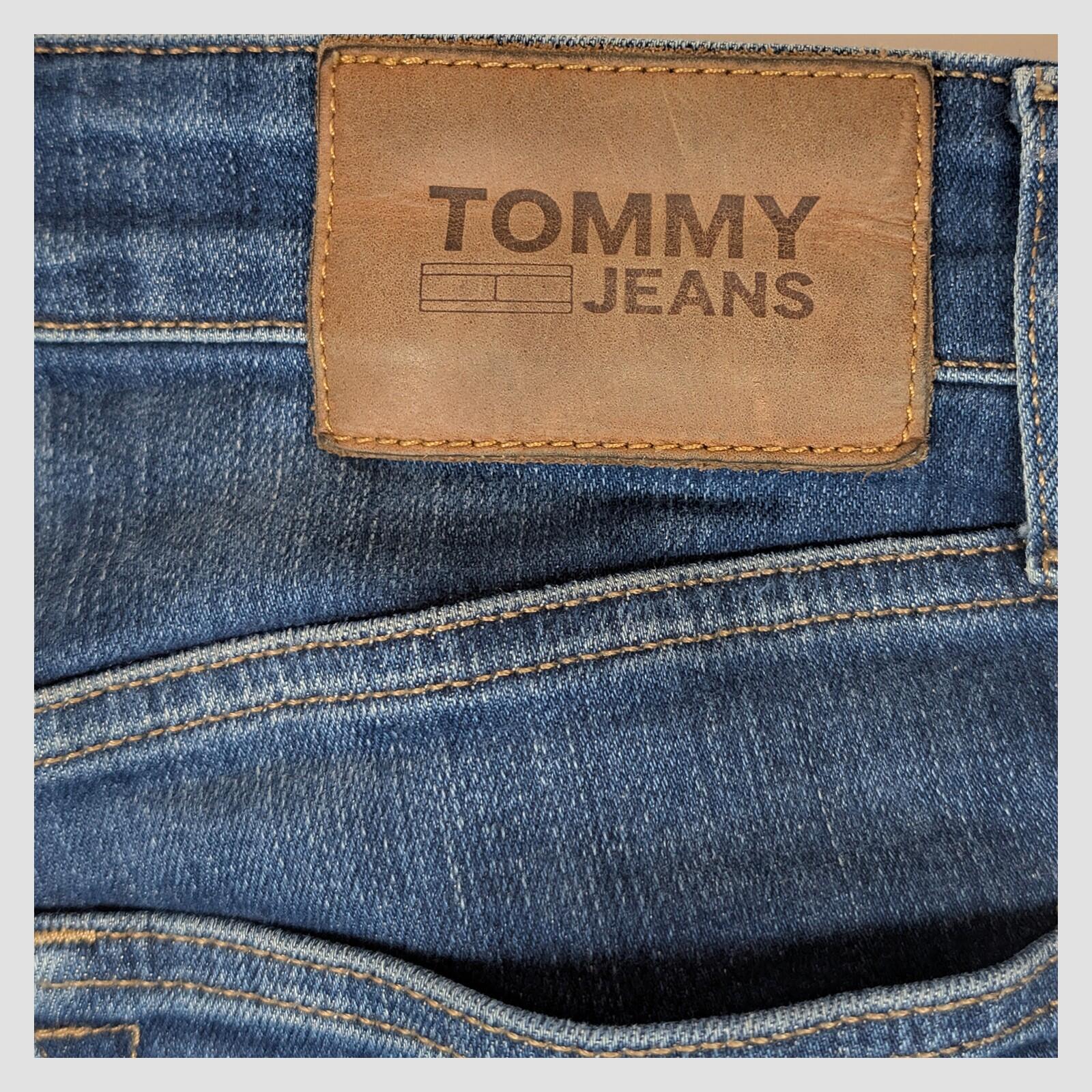 tommy jeans simon skinny mens dark blue wash denim trousers size w 32 l 32 by Tommy Hilfiger – | RewearableUK