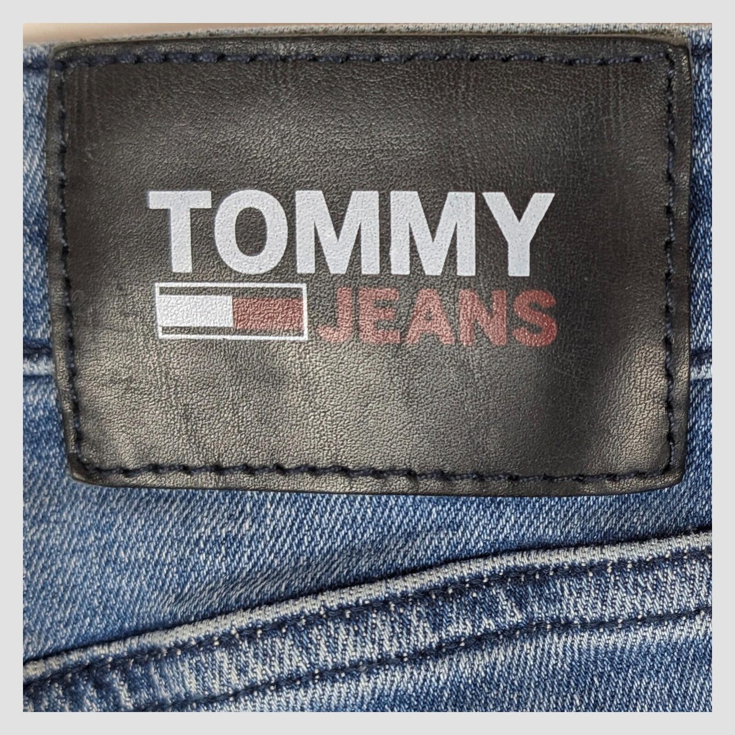 tommy jeans simon skinny mens denim trousers blue wash size w 30 l 30 pants by Tommy Hilfiger – | RewearableUK