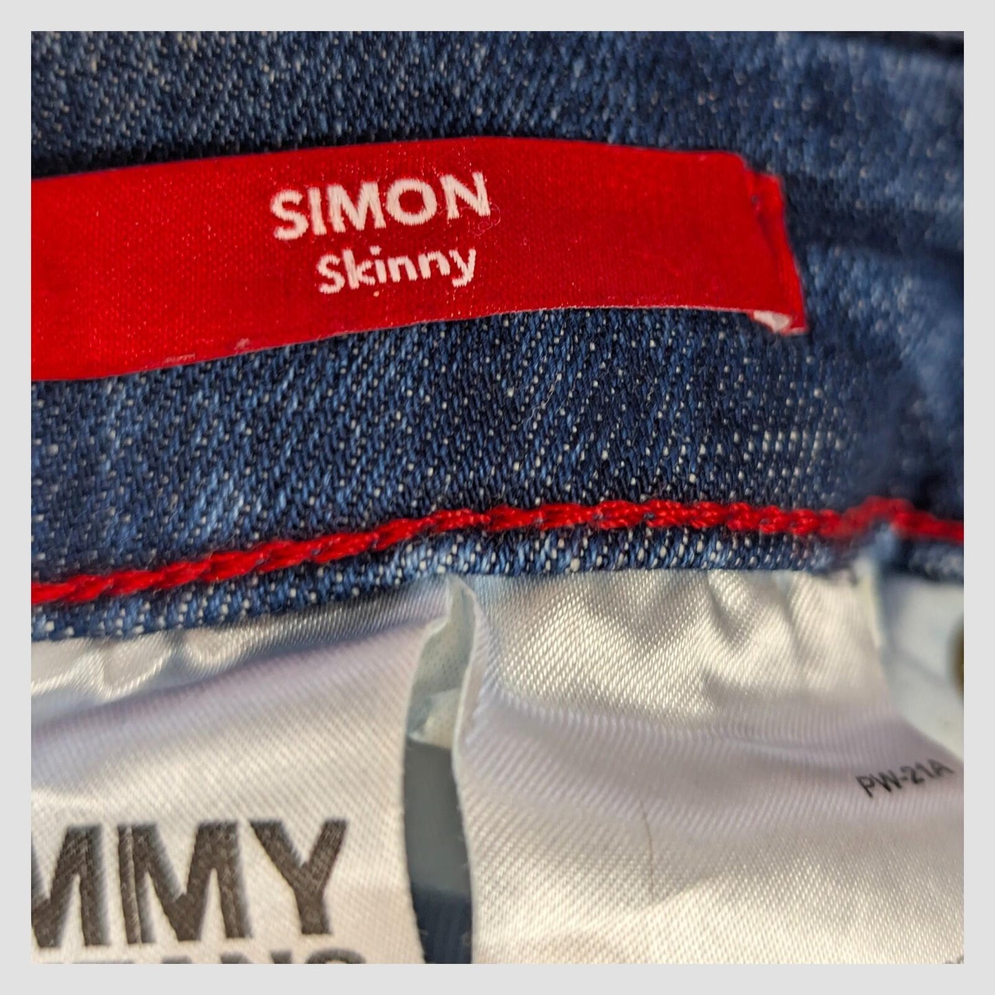 tommy jeans simon skinny mens denim trousers blue wash size w 30 l 30 pants by Tommy Hilfiger – | RewearableUK