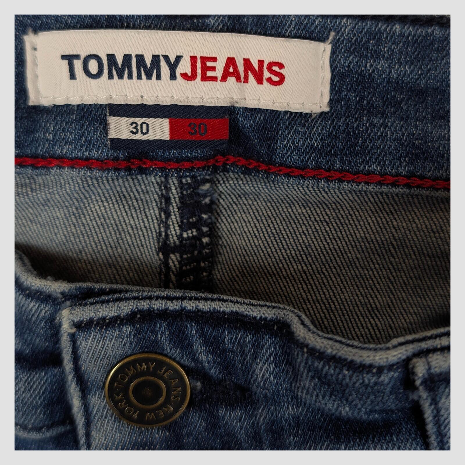 tommy jeans simon skinny mens denim trousers blue wash size w 30 l 30 pants by Tommy Hilfiger – | RewearableUK