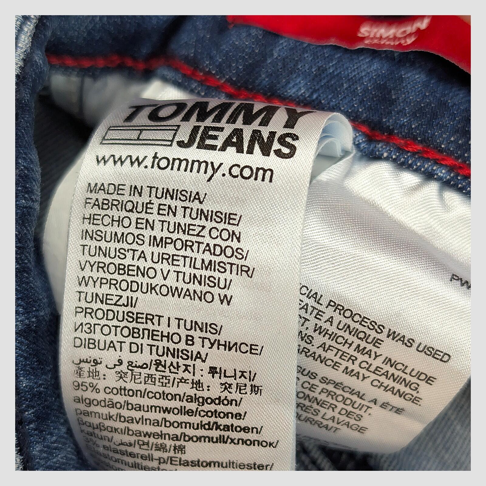 tommy jeans simon skinny mens denim trousers blue wash size w 30 l 30 pants by Tommy Hilfiger – | RewearableUK