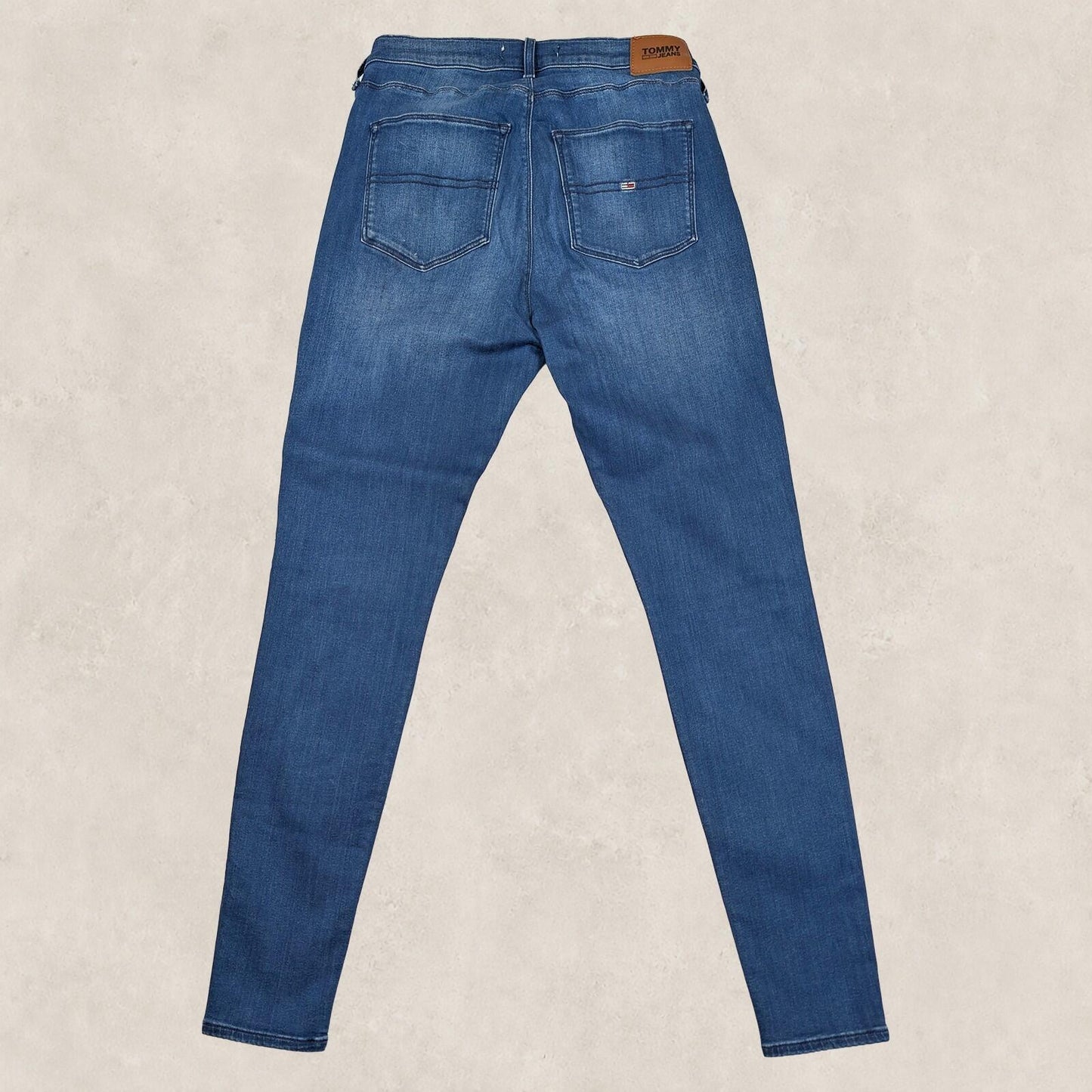 tommy jeans sylvia high rise super skinny womens denim jeans blue w 32 l 32 by Tommy Hilfiger – | RewearableUK