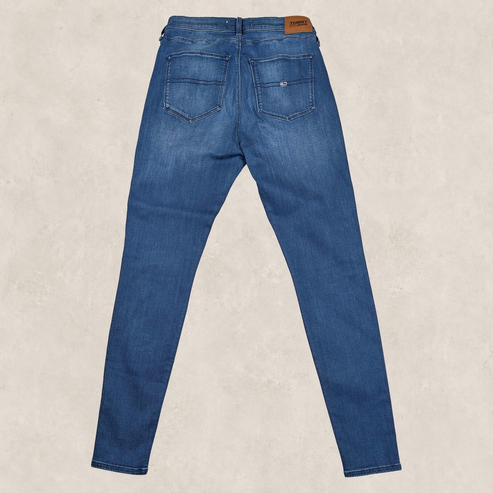 tommy jeans sylvia high rise super skinny womens denim jeans blue w 32 l 32 by Tommy Hilfiger – | RewearableUK