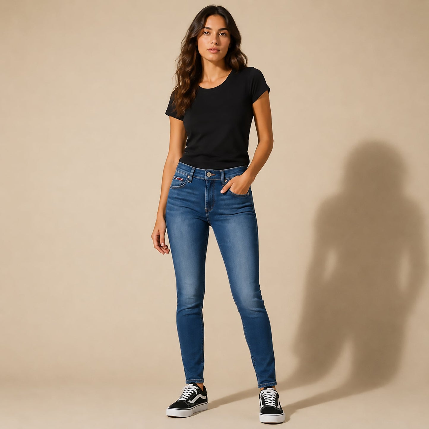 Tommy Jeans Sylvia Super Skinny Jeans W32 L32 Blue Womens by Tommy Hilfiger – JEANS | RewearableUK