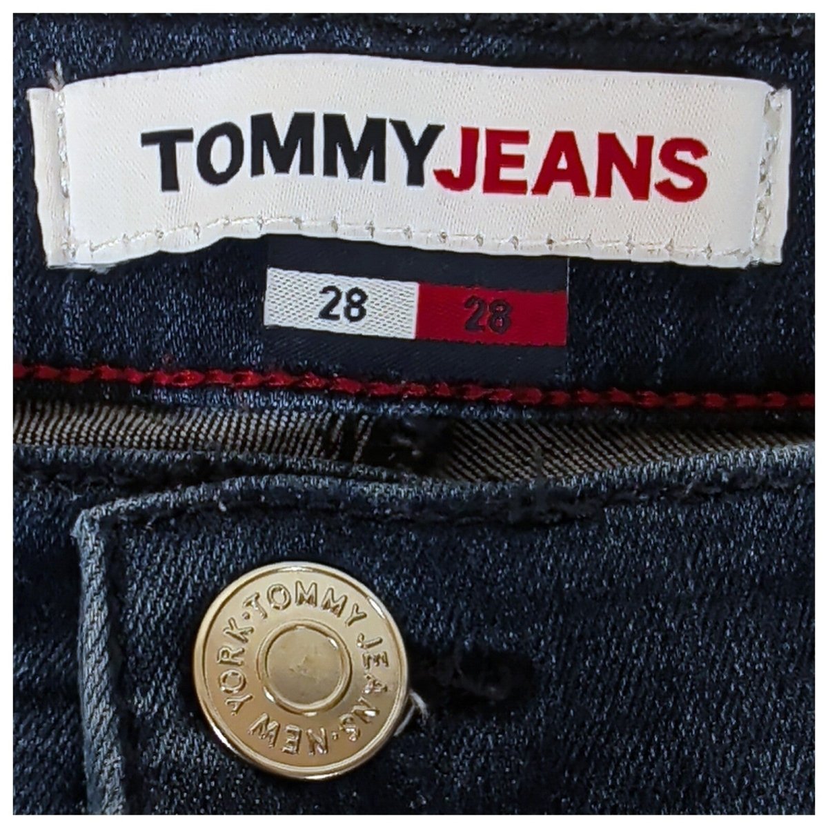 Tommy Jeans Sylvia Women's Blue Jeans W28 L28 High Rise Super Skinny Denim by Tommy Hilfiger – | RewearableUK