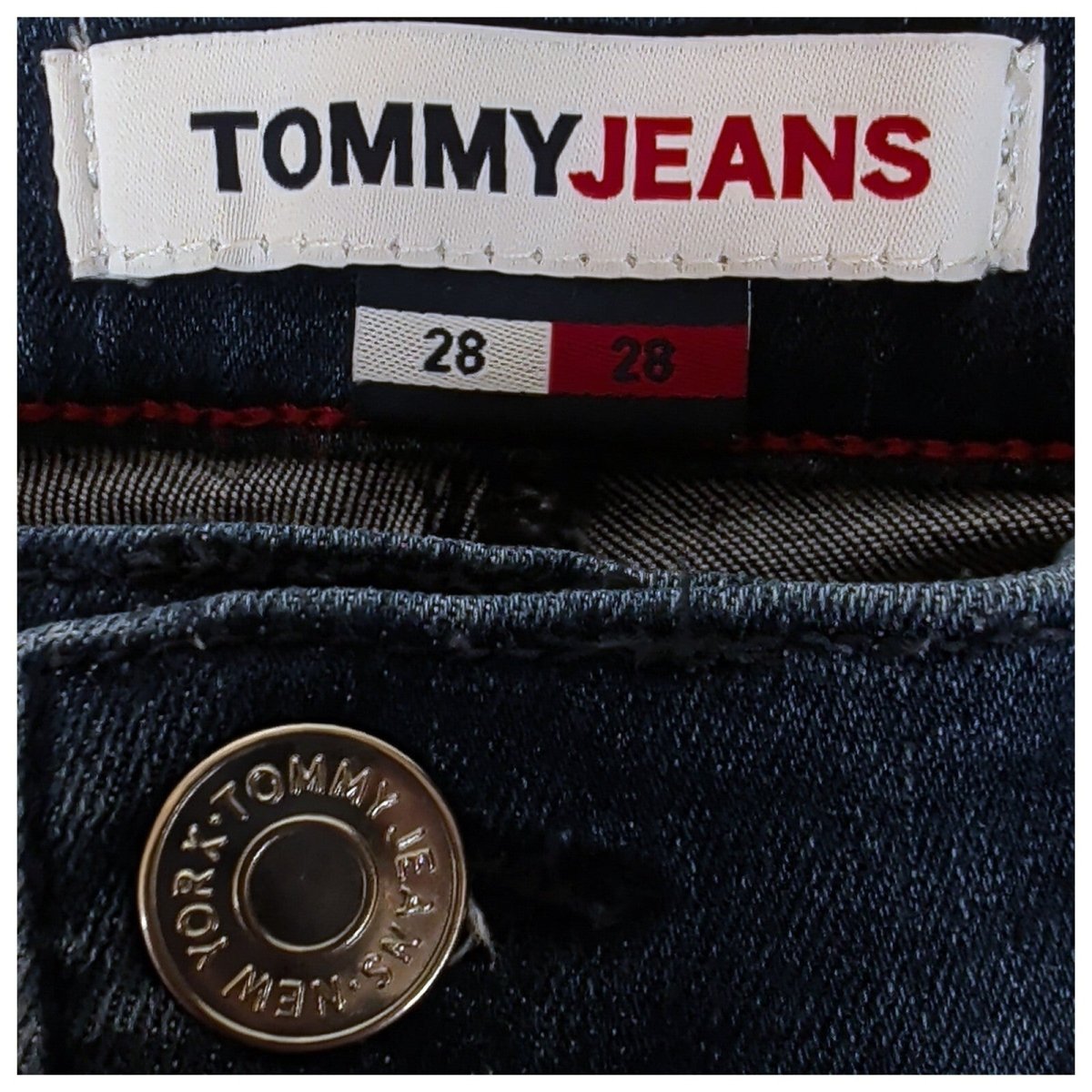 Tommy Jeans Sylvia Women's Blue Jeans W28 L28 High Rise Super Skinny Denim by Tommy Hilfiger – | RewearableUK