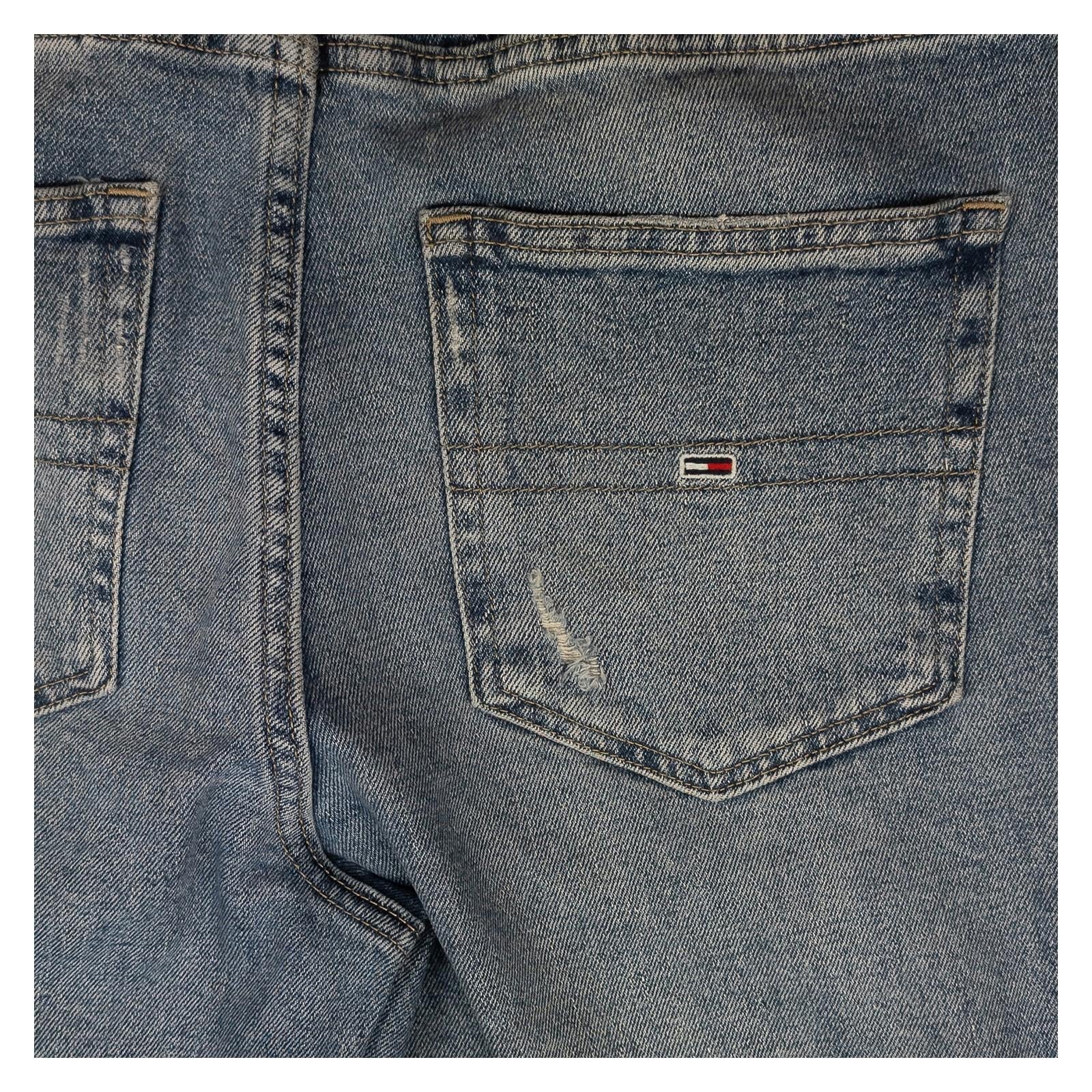 Tommy Jeans Ultra High Rise Mom Jeans W28 US 6 Blue Distressed Tapered Denim by Tommy Hilfiger – | RewearableUK