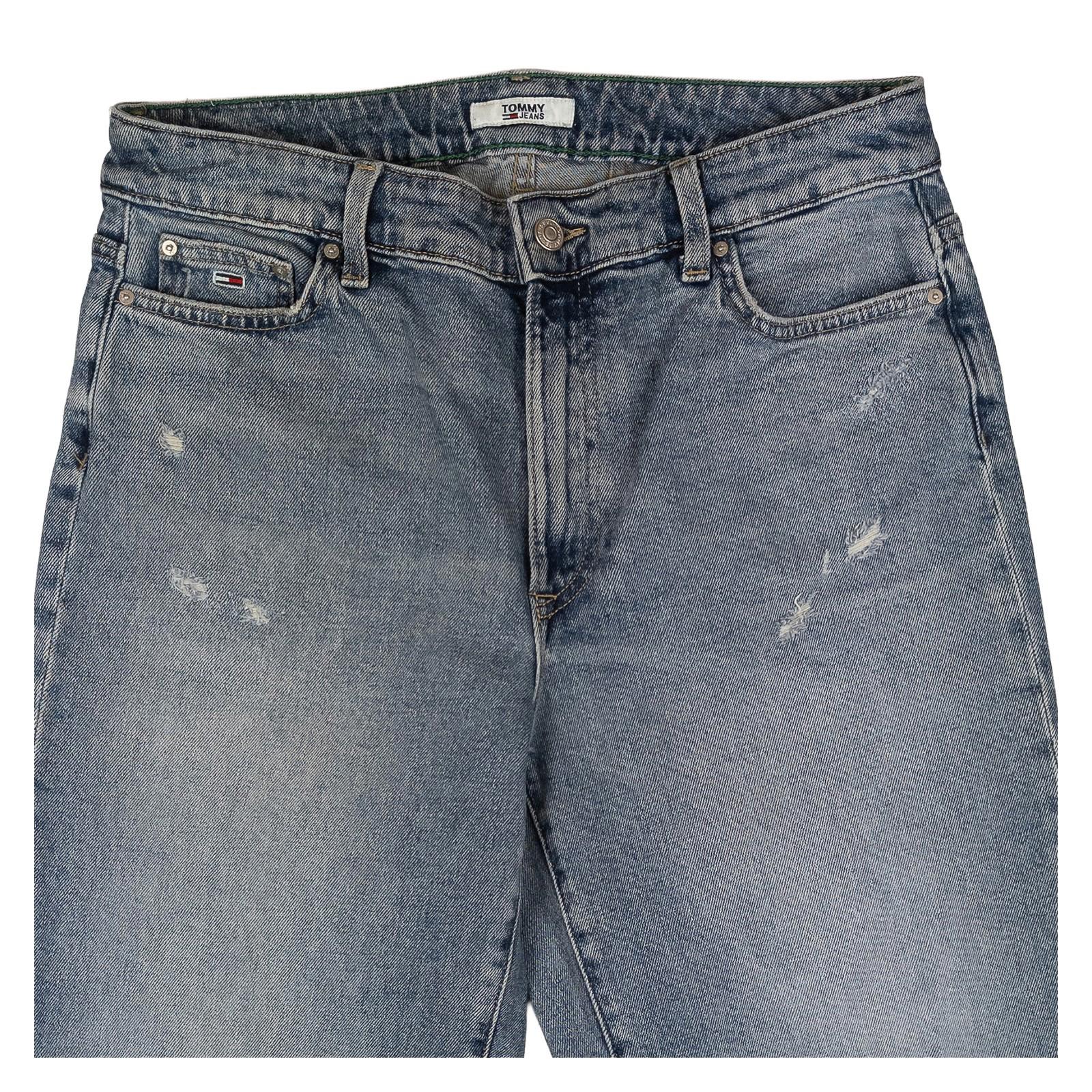 Tommy Jeans Ultra High Rise Mom Jeans W28 US 6 Blue Distressed Tapered Denim by Tommy Hilfiger – | RewearableUK