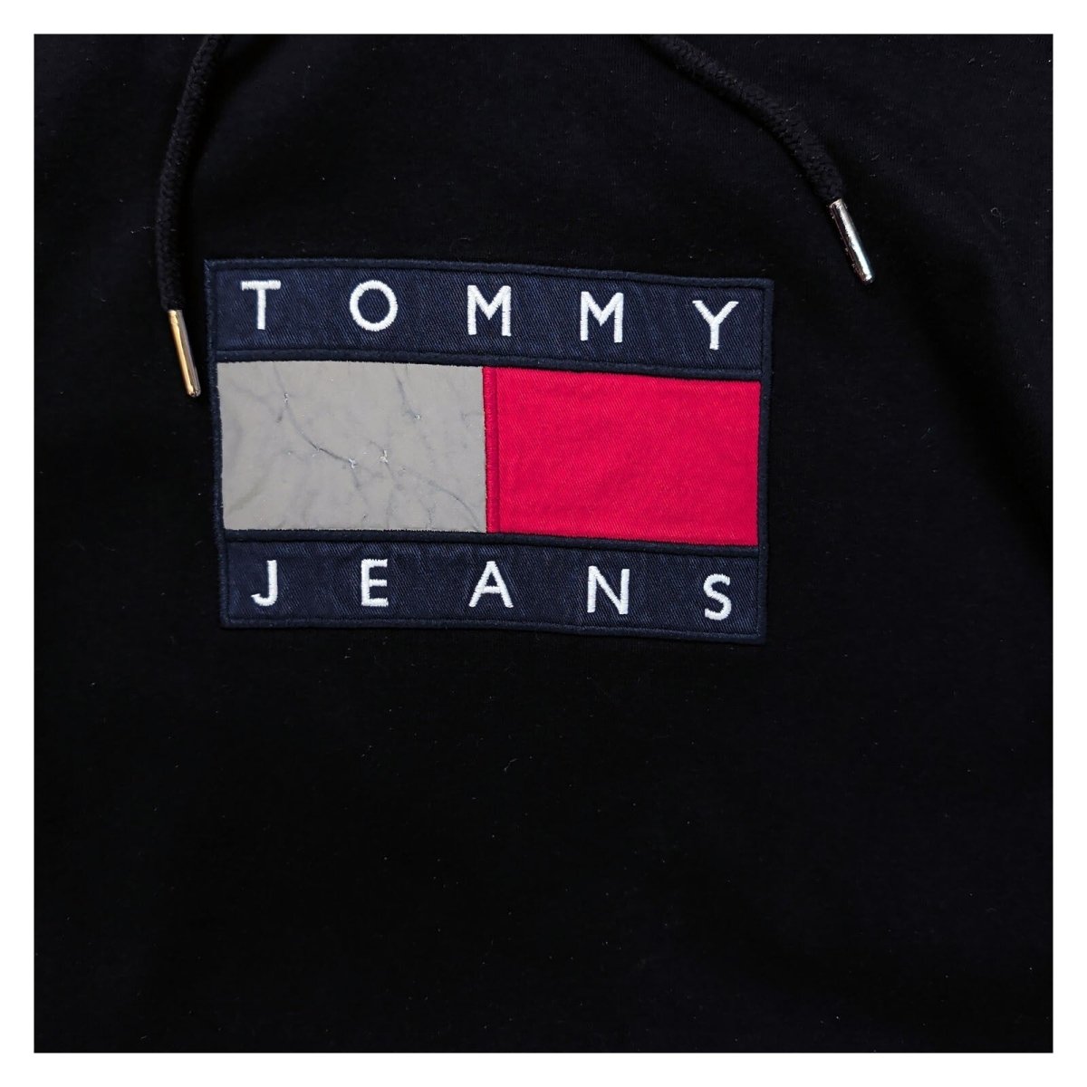Tommy Jeans Unisex Hoodie XS Black Embroidered Logo – product photo 2 | RewearableUK