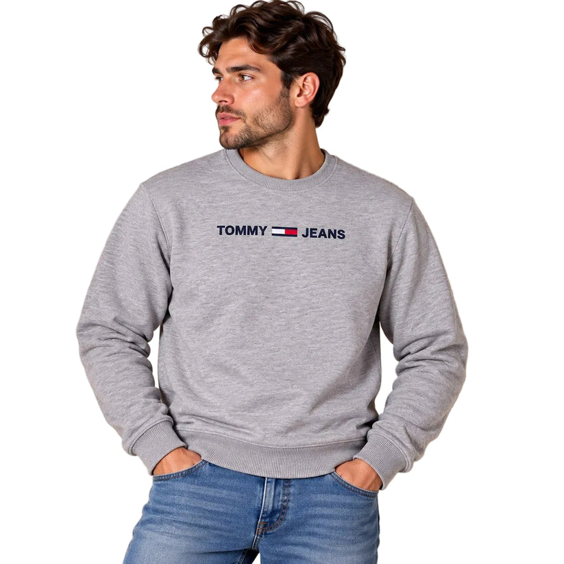 Tommy Jeans Unisex Sweatshirt S Grey Logo Cotton – Sweater & Hoodie product photo 1 | RewearableUK