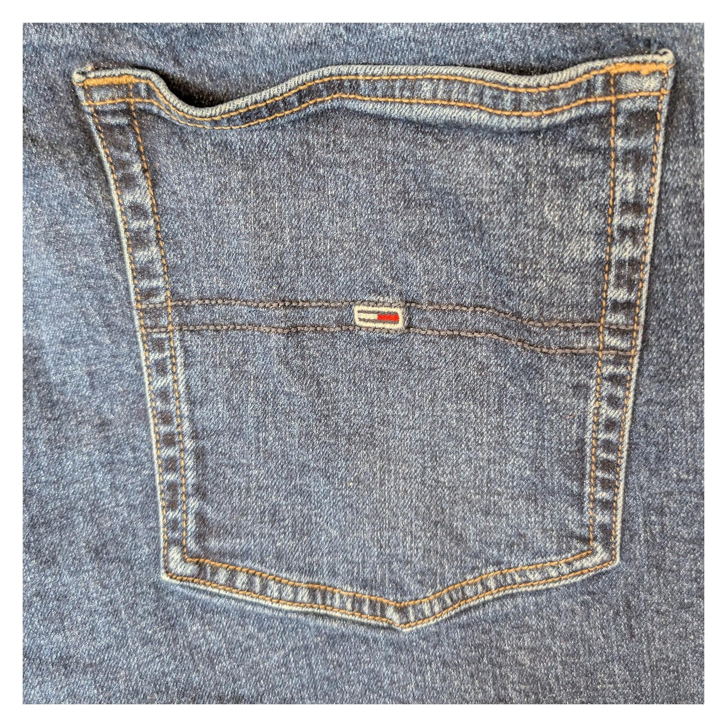tommy jeans womens blue denim mom jeans ultra high rise tapered size w40 l32 by Tommy Hilfiger – | RewearableUK