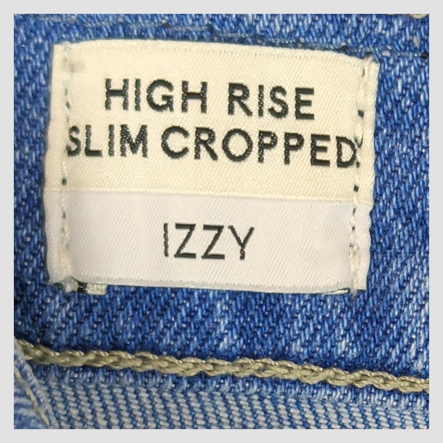 tommy jeans womens blue izzy high rise slim cropped stretch denim jeans w26 l30 by Tommy Hilfiger – JEANS | RewearableUK