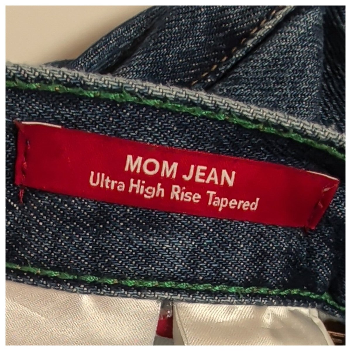 Tommy Jeans Women's Blue Mom Jeans W26 L30 Ultra High Rise Tapered NYC by Tommy Hilfiger – | RewearableUK
