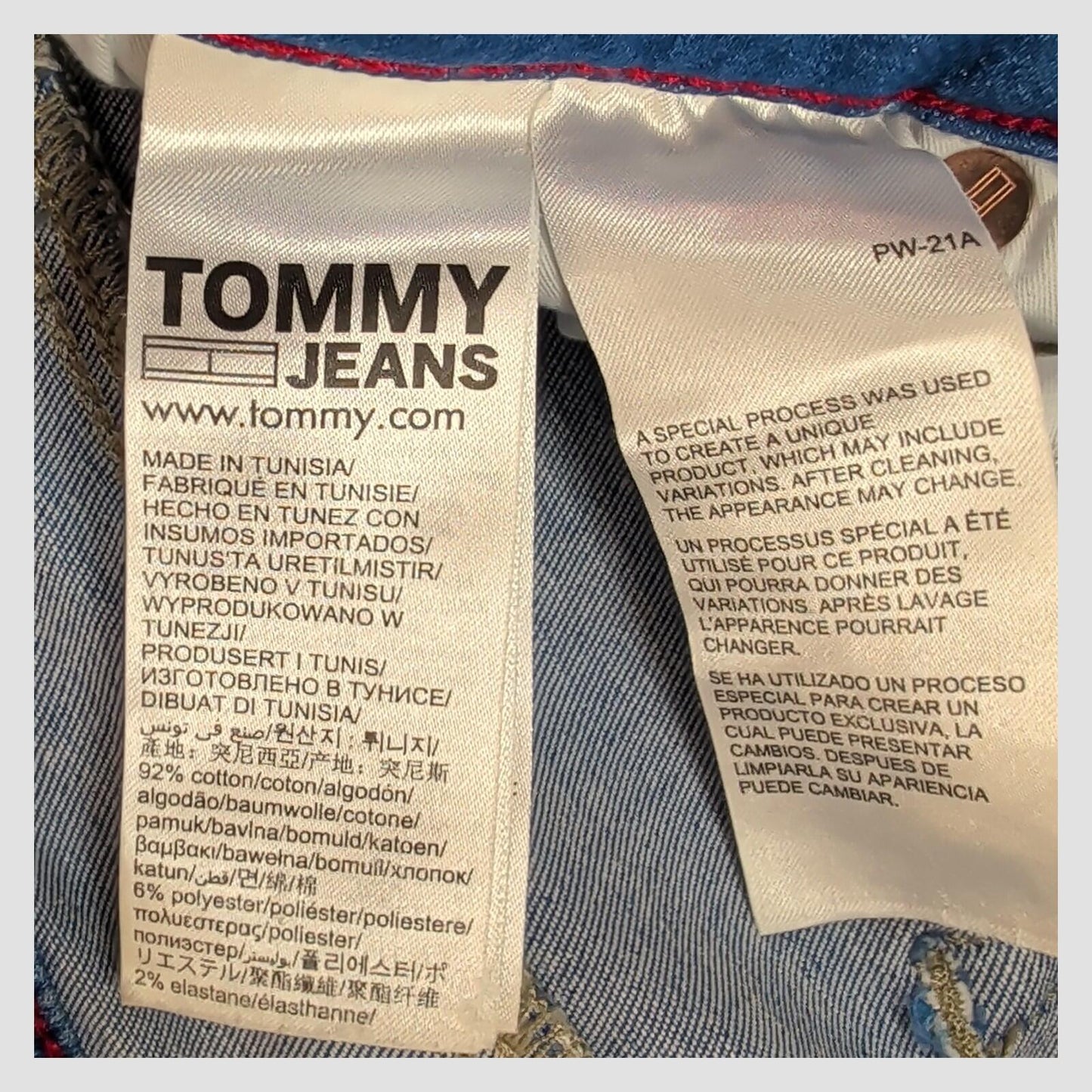 tommy jeans womens blue sylvia high rise super skinny ankle jeans w29 l30 by Tommy Hilfiger – JEANS | RewearableUK