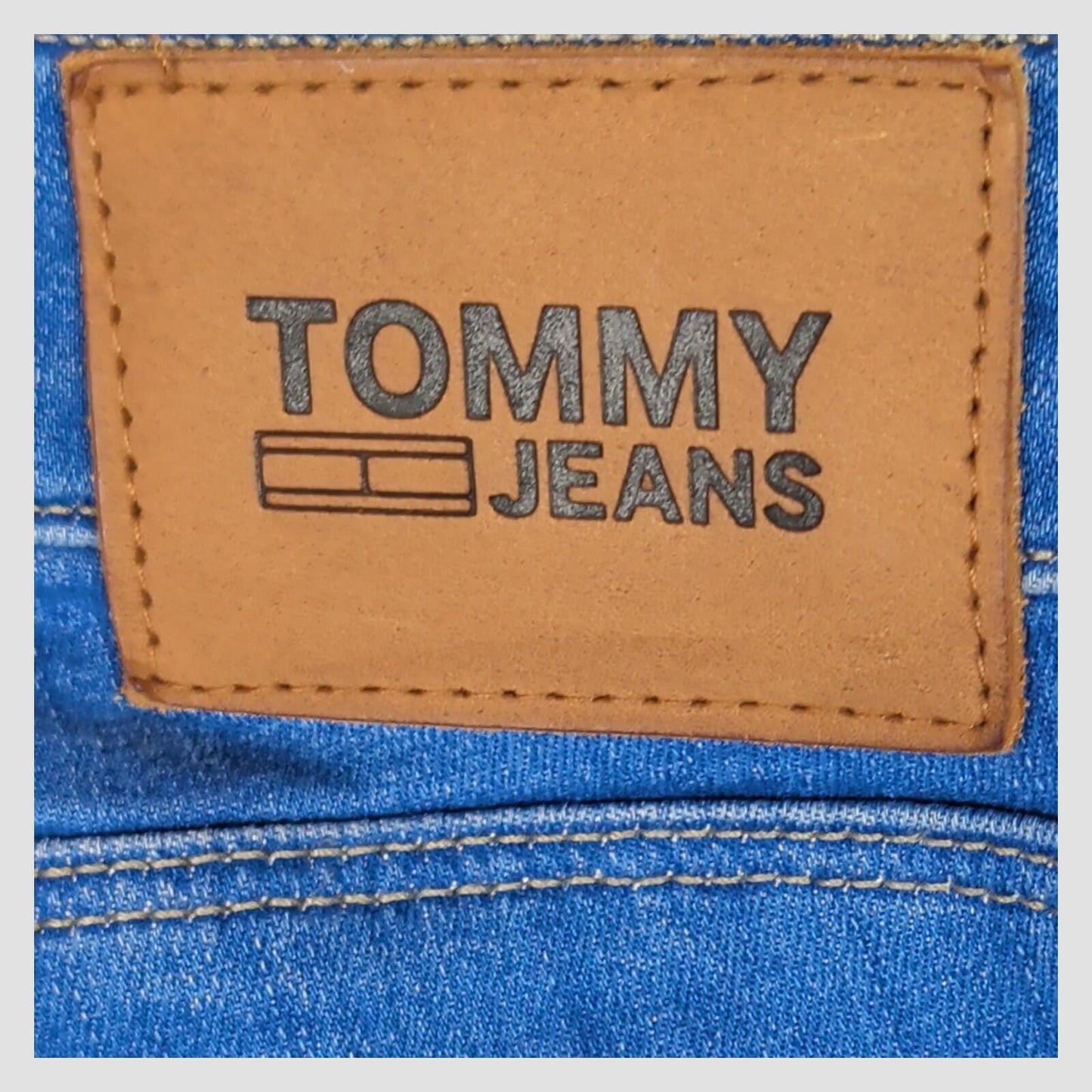 tommy jeans womens blue sylvia high rise super skinny ankle jeans w29 l30 by Tommy Hilfiger – JEANS | RewearableUK