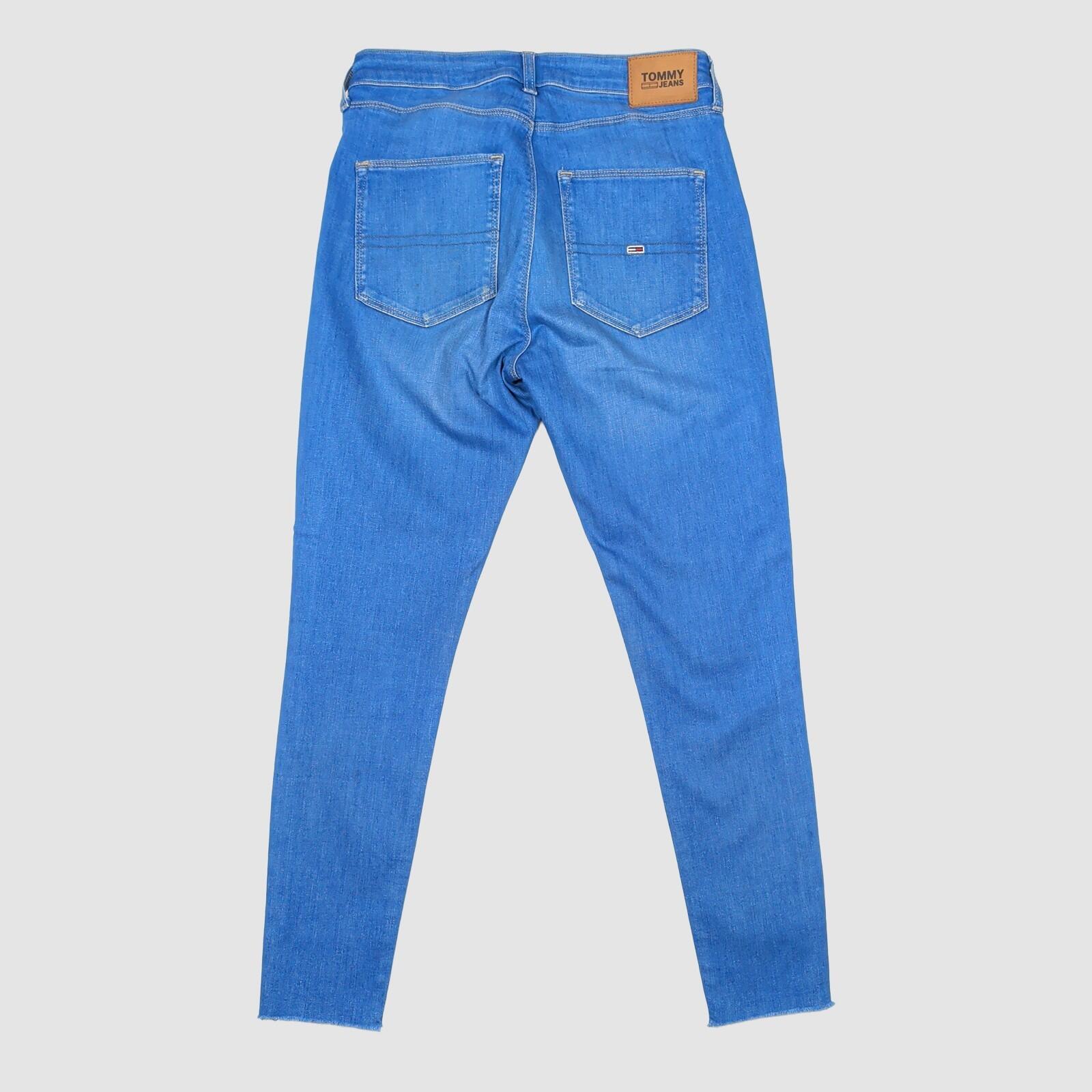 tommy jeans womens blue sylvia high rise super skinny ankle jeans w29 l30 by Tommy Hilfiger – JEANS | RewearableUK