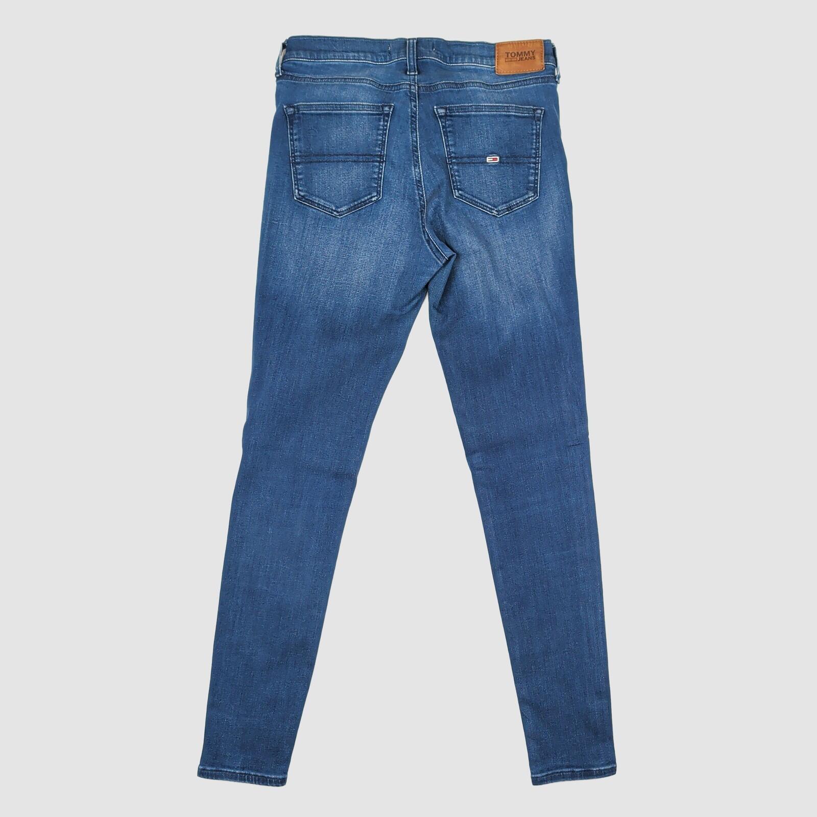 tommy jeans womens dark blue nora mid rise skinny stretch denim jeans w29 l30 by Tommy Hilfiger – JEANS | RewearableUK