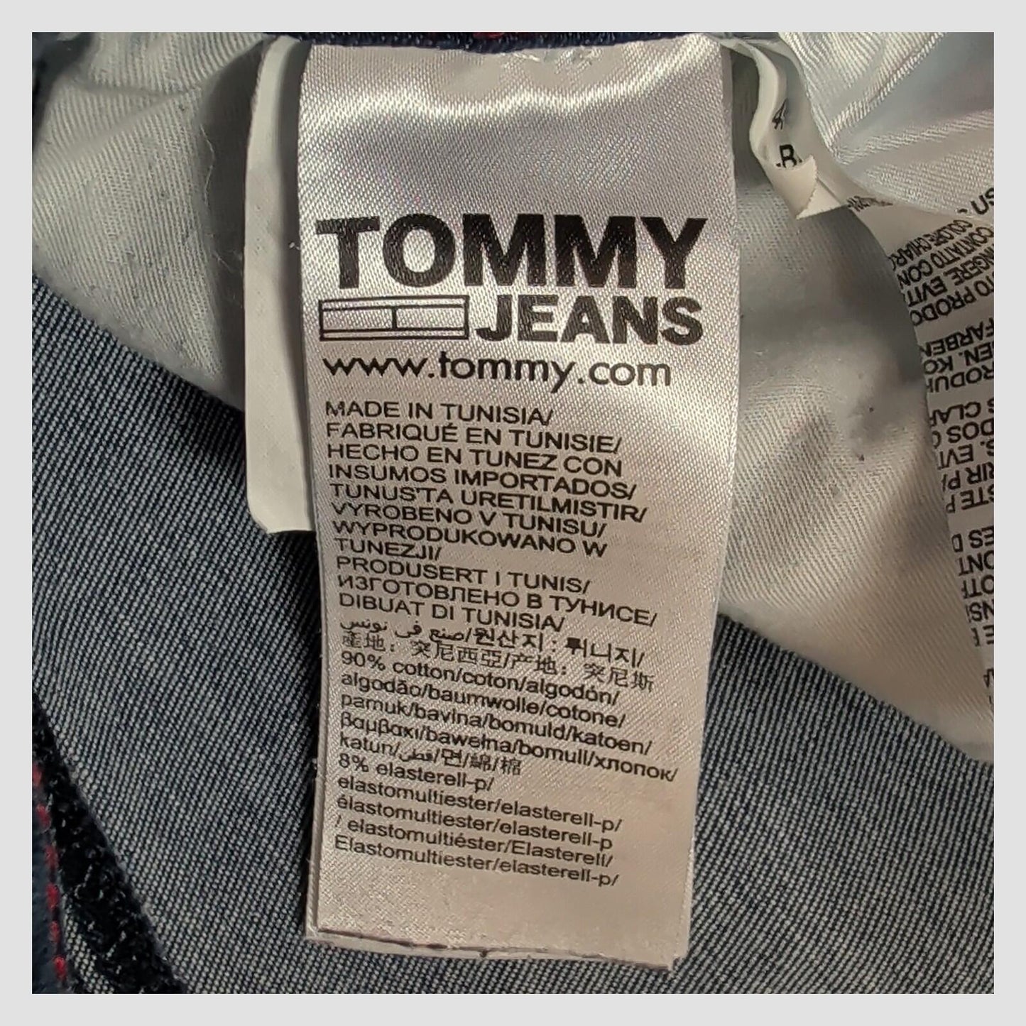 tommy jeans womens dark blue nora mid rise skinny stretch denim jeans w29 l30 by Tommy Hilfiger – JEANS | RewearableUK