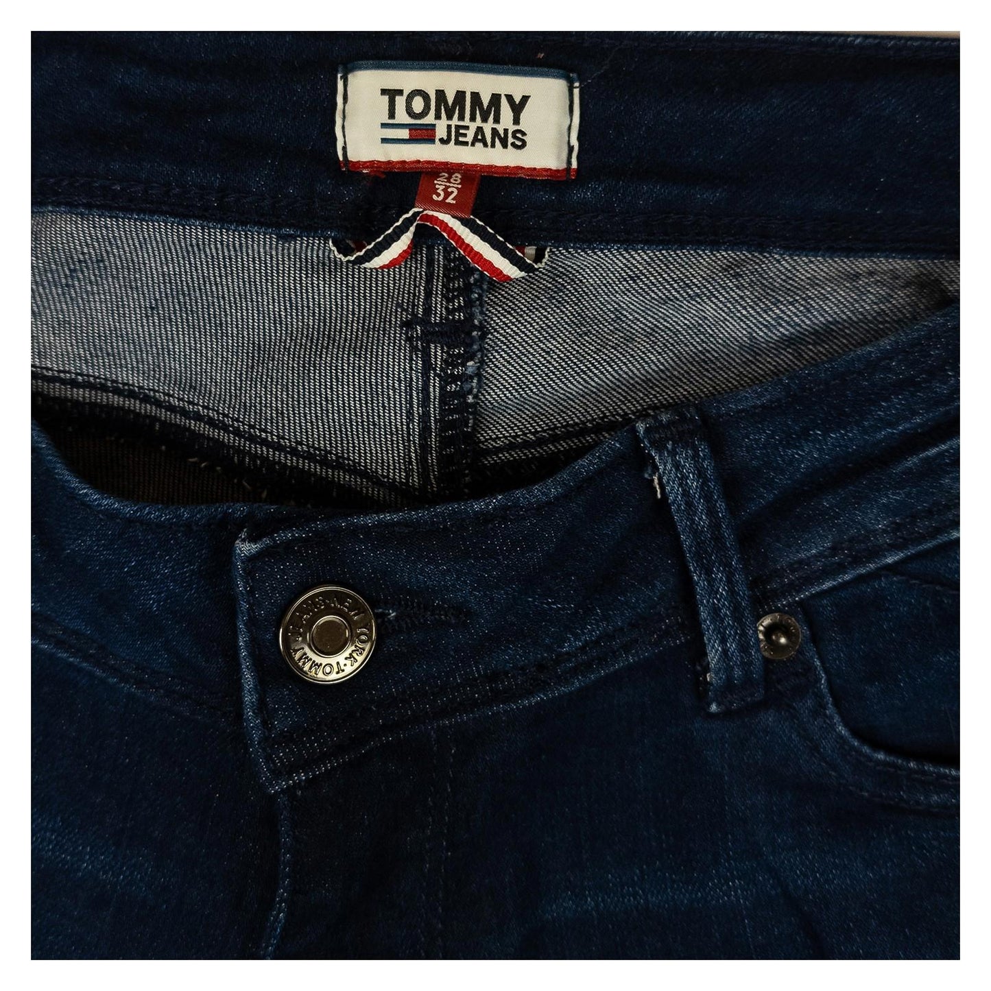Tommy Jeans Women's Natalie Skinny Jeans W28 L32 Ultra Low Rise Dark Blue Stretc by Tommy Hilfiger – | RewearableUK