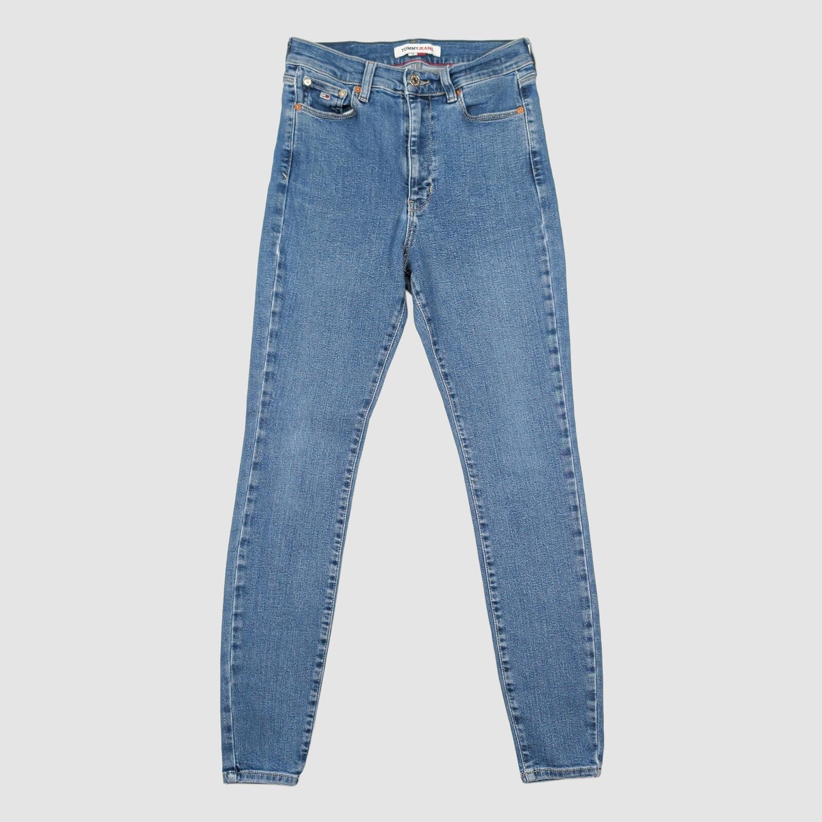 Tommy Jeans Womens Sylvia High Rise Super Skinny Blue Jeans W28 L30 by Tommy Hilfiger – JEANS | RewearableUK