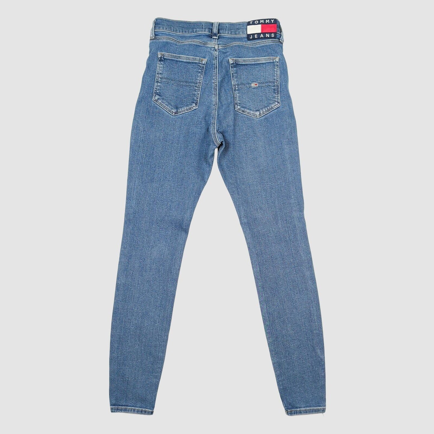 Tommy Jeans Womens Sylvia High Rise Super Skinny Blue Jeans W28 L30 by Tommy Hilfiger – JEANS | RewearableUK