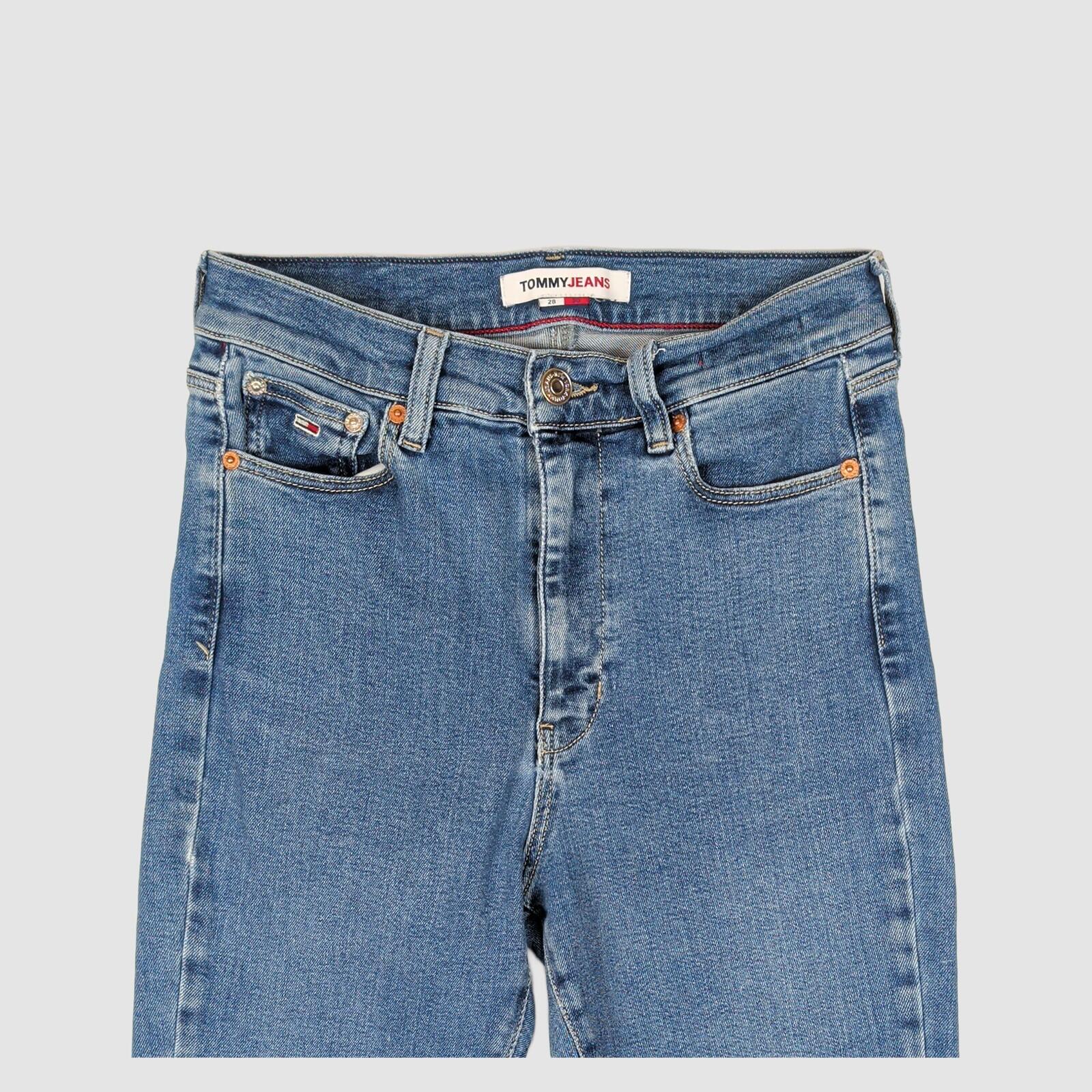 Tommy Jeans Womens Sylvia High Rise Super Skinny Blue Jeans W28 L30 by Tommy Hilfiger – JEANS | RewearableUK