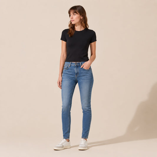 Tommy Jeans Womens Sylvia High Rise Super Skinny Blue Jeans W28 L30 by Tommy Hilfiger – JEANS | RewearableUK