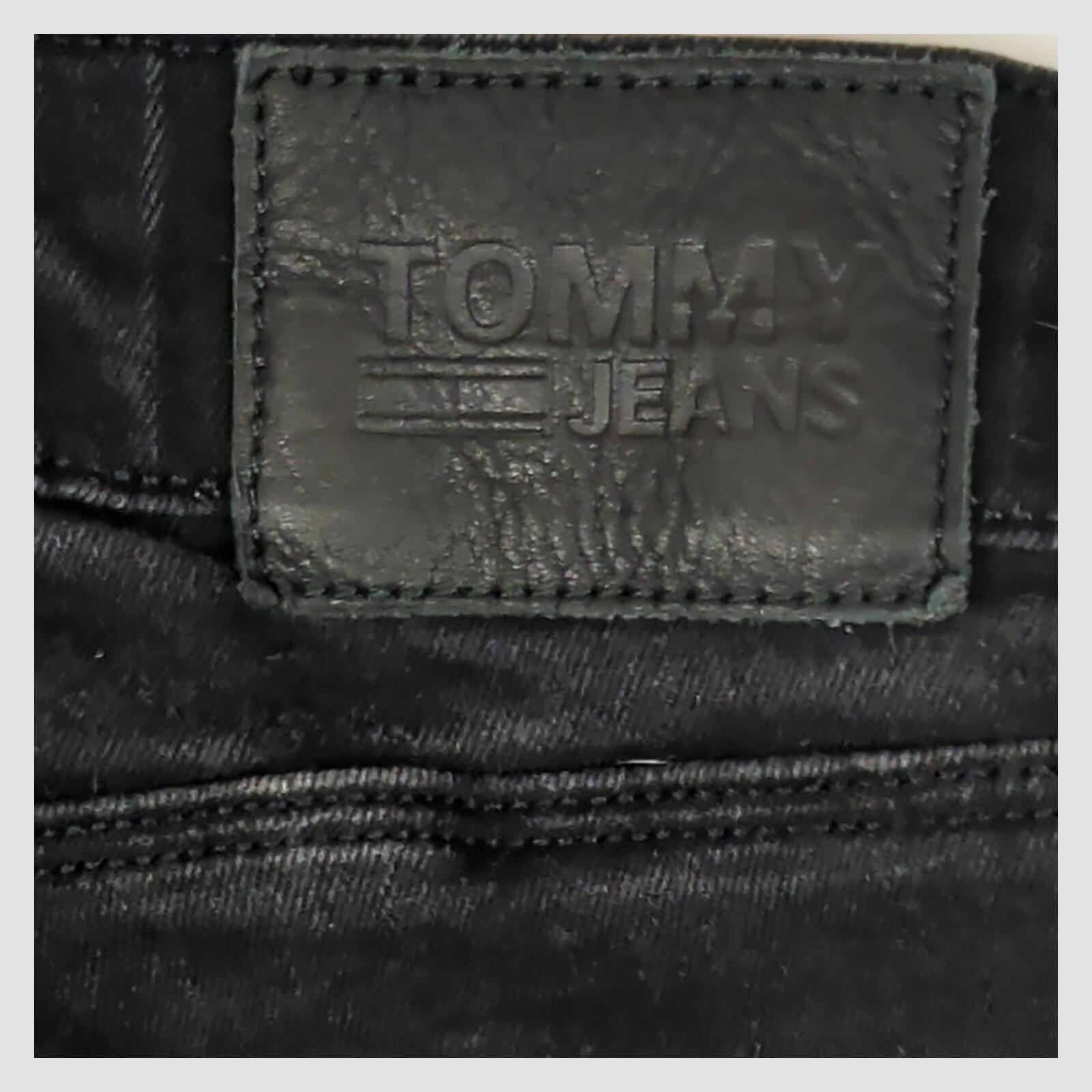 tommy jeans womens washed black sylvia high rise super skinny jeans w27 l30 by Tommy Hilfiger – JEANS | RewearableUK