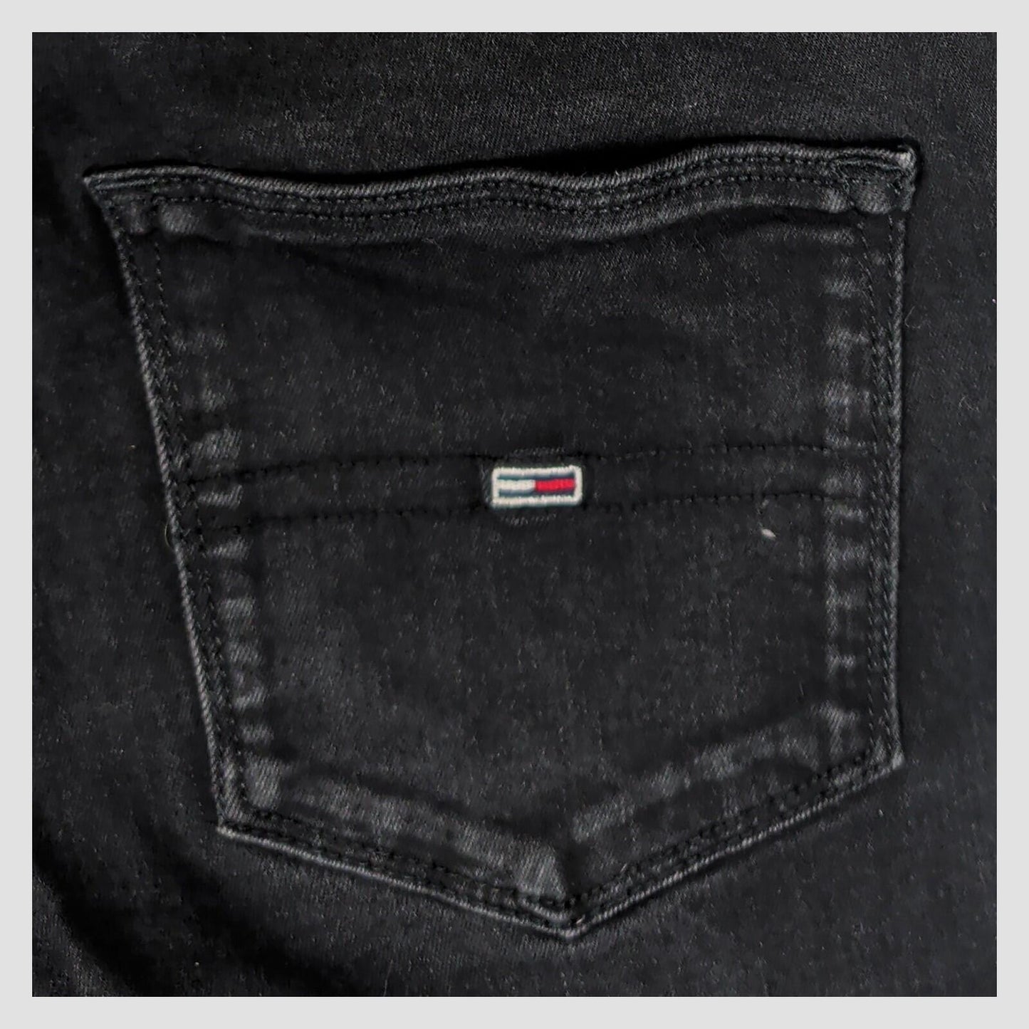 tommy jeans womens washed black sylvia high rise super skinny jeans w27 l30 by Tommy Hilfiger – JEANS | RewearableUK