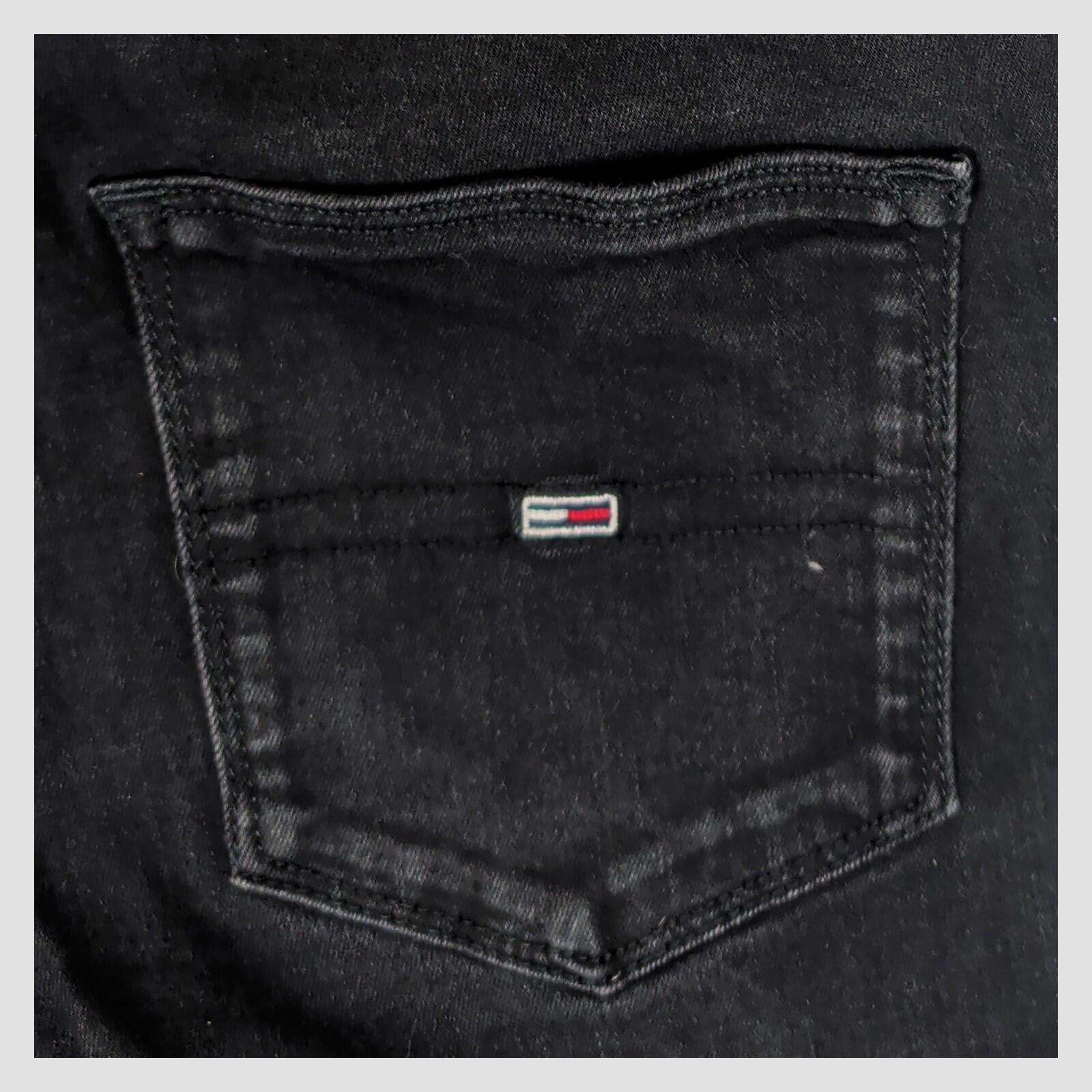 tommy jeans womens washed black sylvia high rise super skinny jeans w27 l30 by Tommy Hilfiger – JEANS | RewearableUK