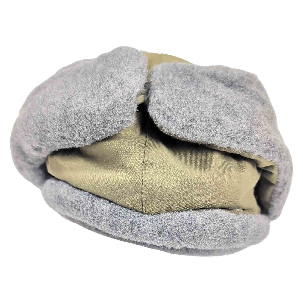 Tonak Czech Republic Ushanka Winter Hat 54-56 Grey Ear Flap Military Cap – product photo 3 | RewearableUK