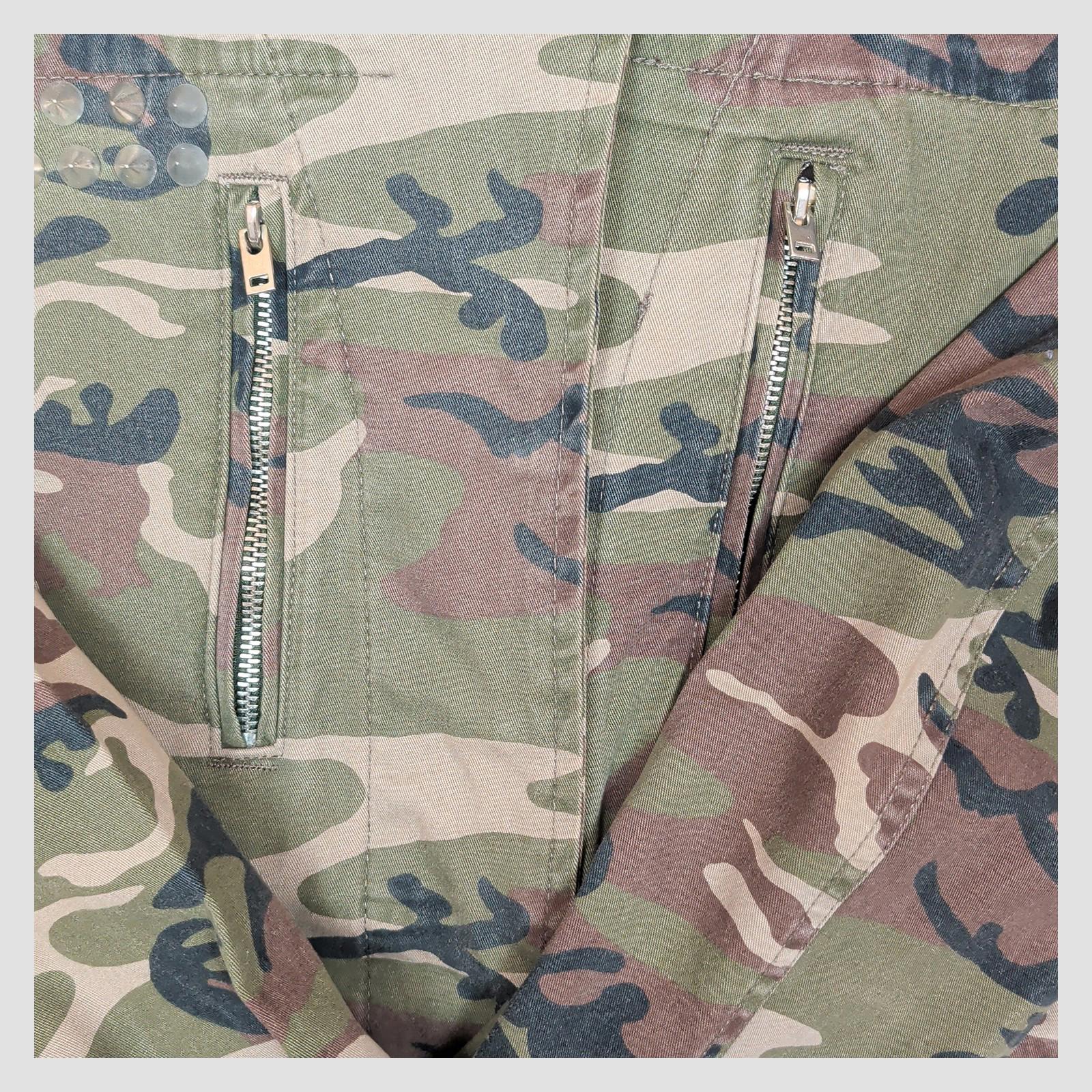 topshop womens camo studded shacket jacket woodland camouflage size uk 10 eu 38 by TopShop – | RewearableUK