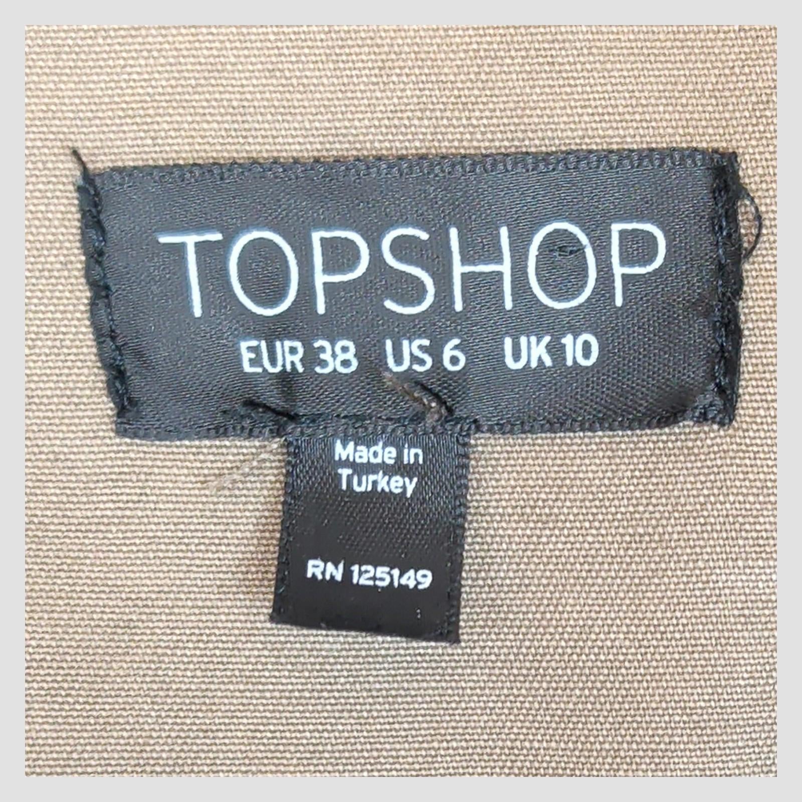 topshop womens camo studded shacket jacket woodland camouflage size uk 10 eu 38 by TopShop – | RewearableUK